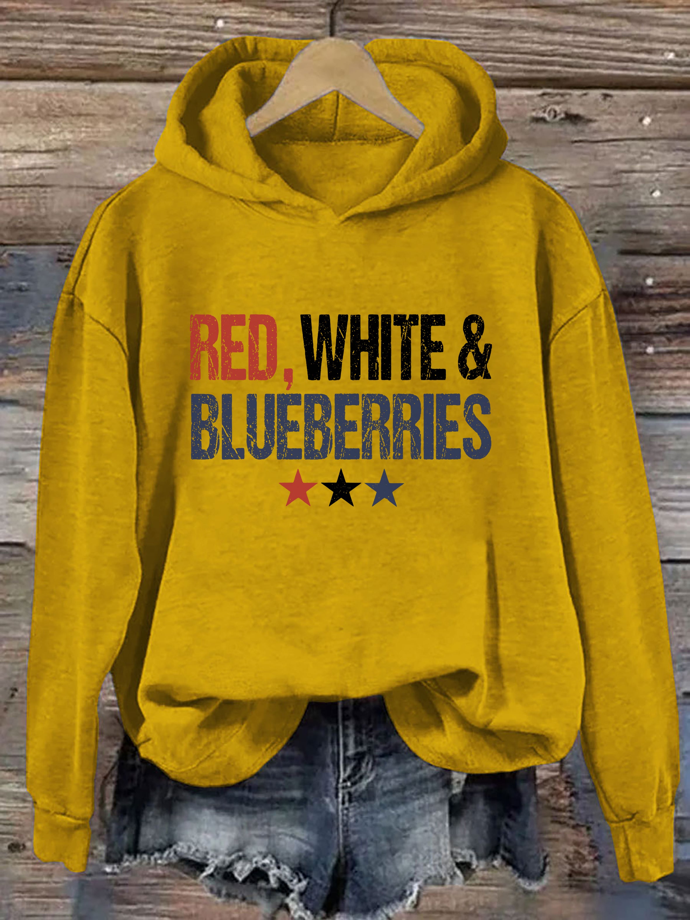 Red White & Blueberries Hoodie