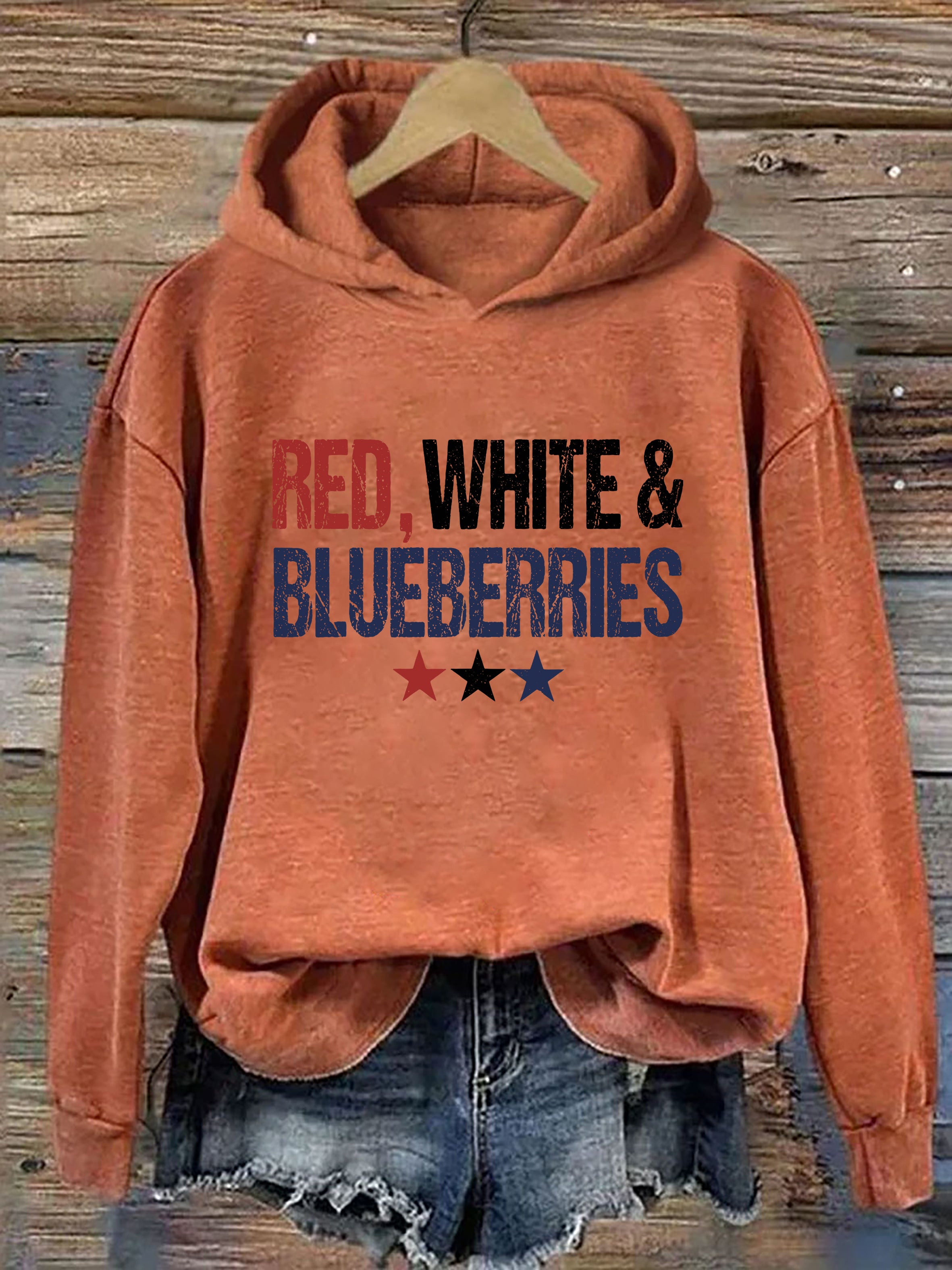 Red White & Blueberries Hoodie