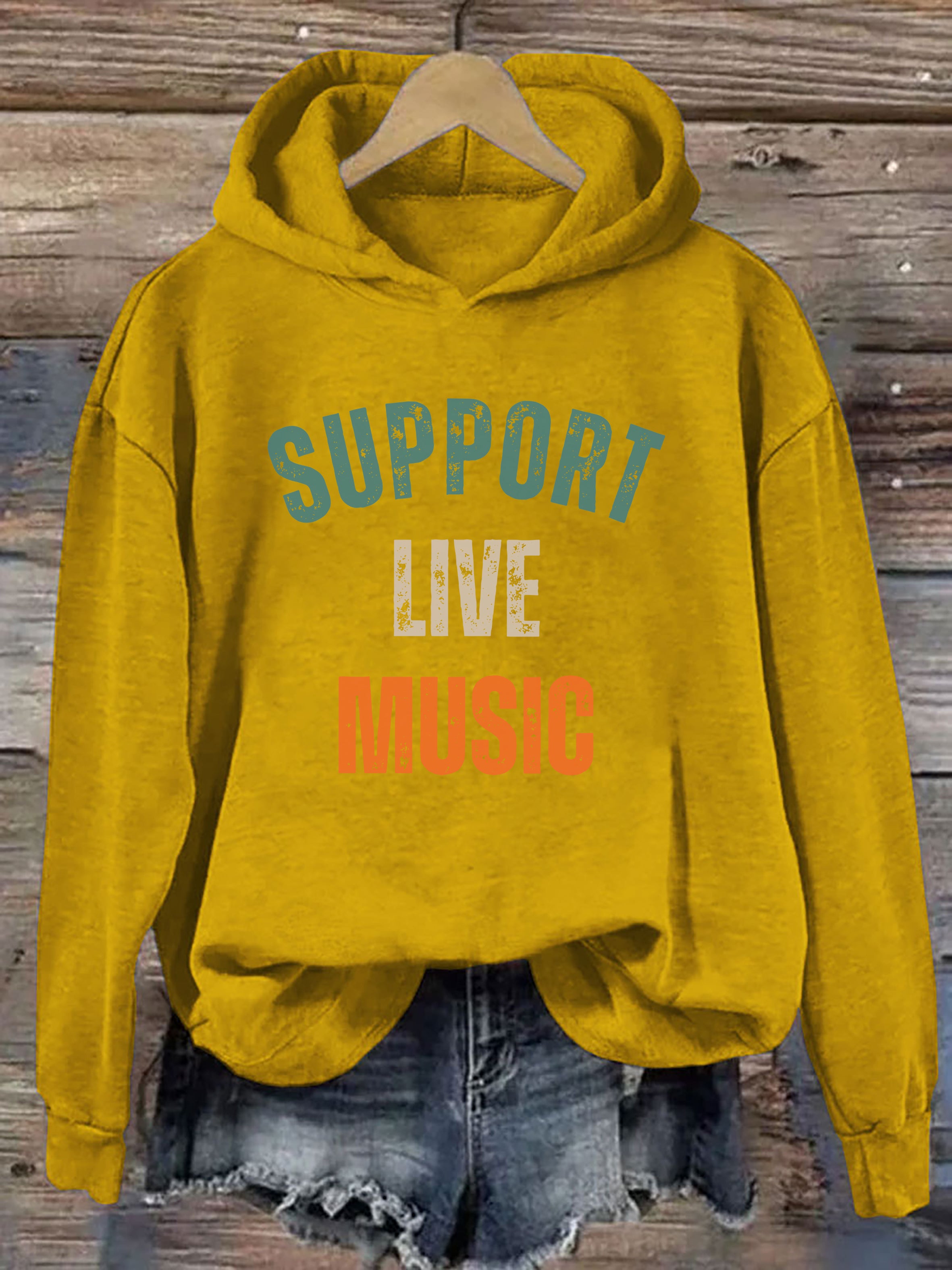 Support Live Music Hoodie