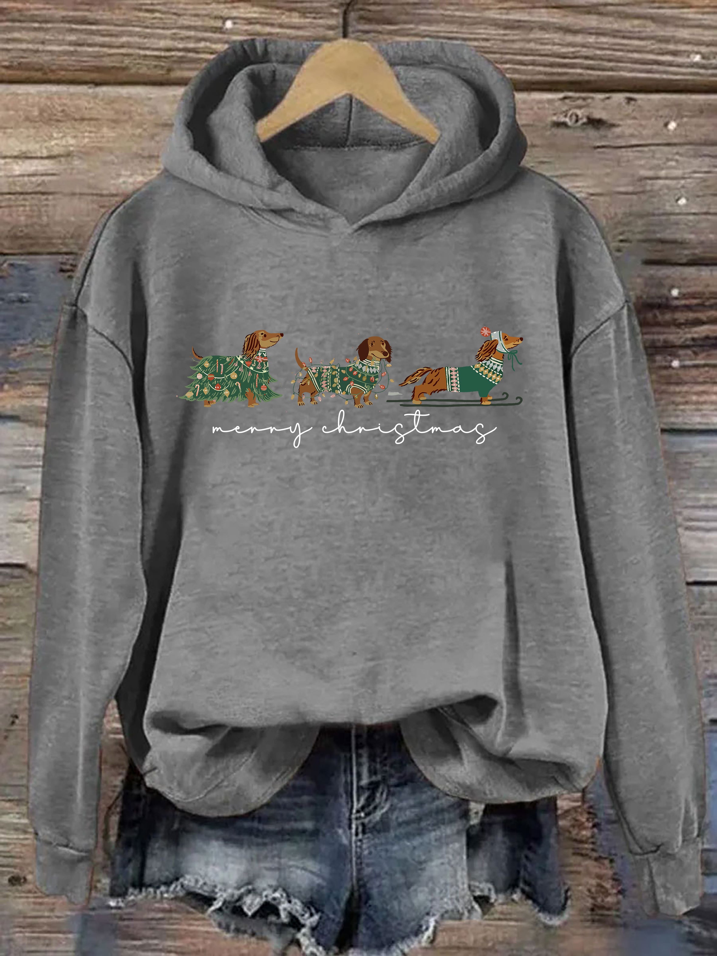 Christmas Dachshund Dog Hoodie