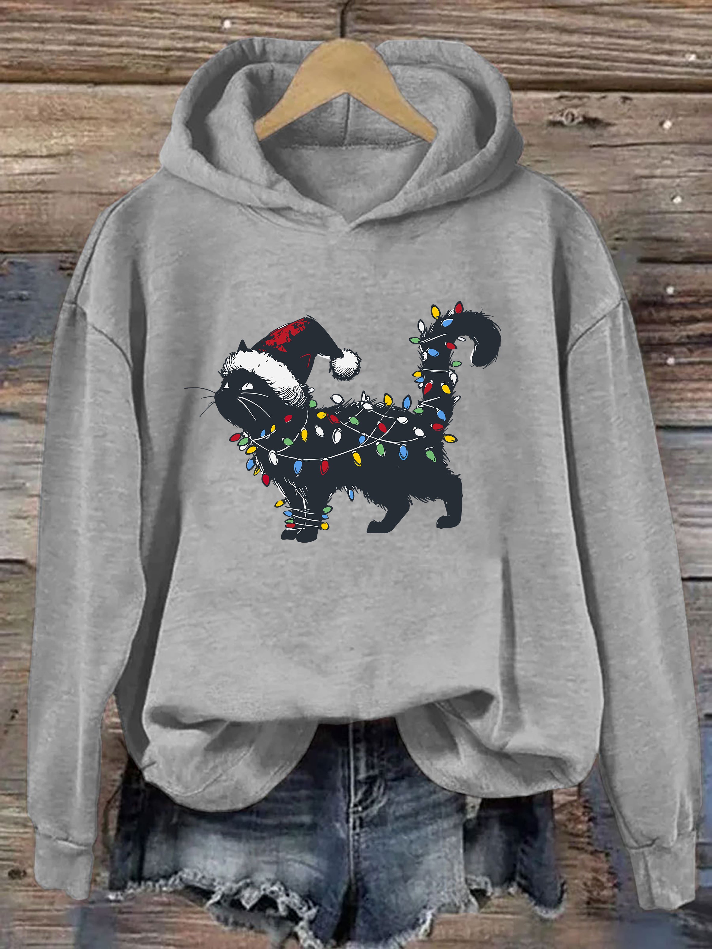 Cute Cat Christmas Hoodie