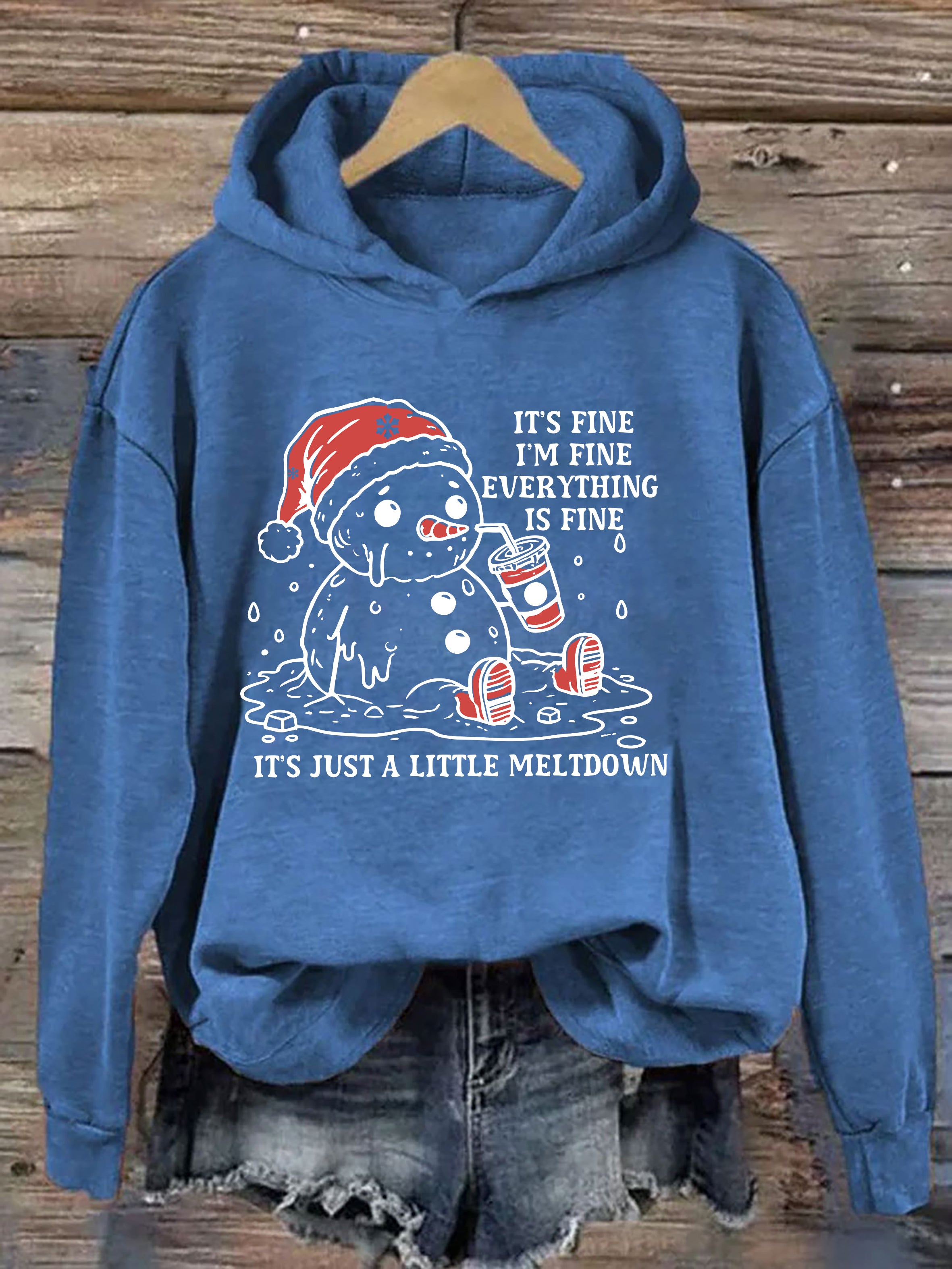 Funny Christmas Mental Health Hoodie