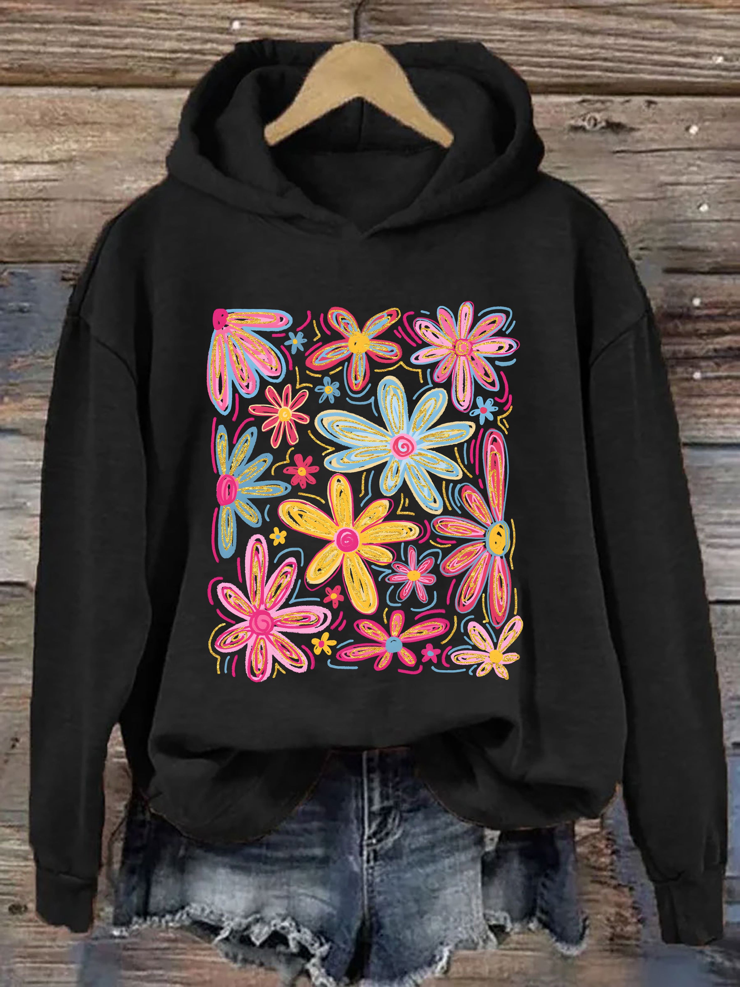 Floral Hoodie