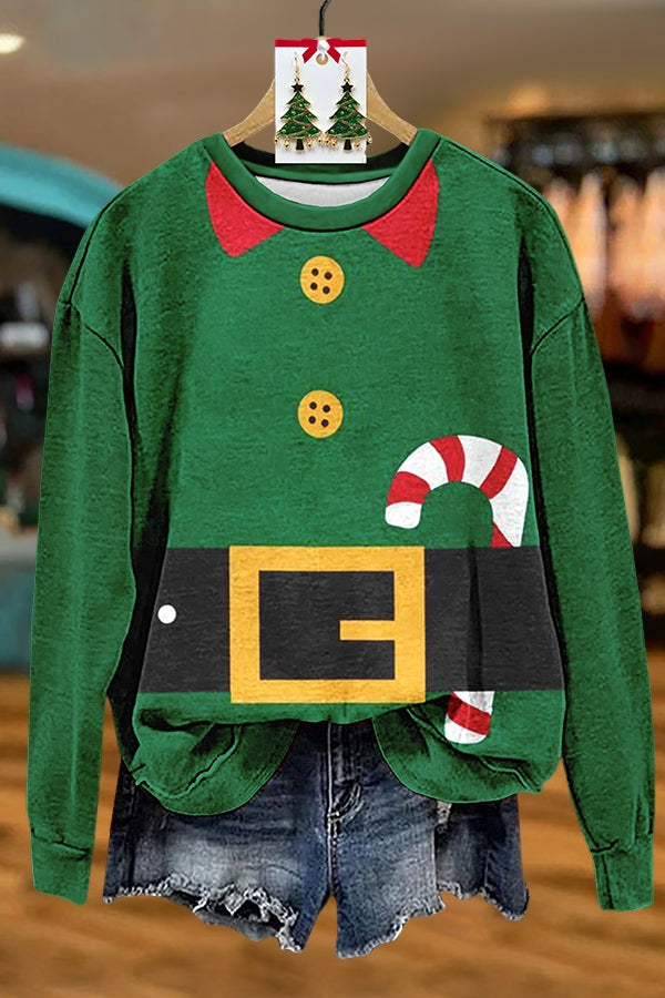 Funny Christmas Elf Sweatshirt