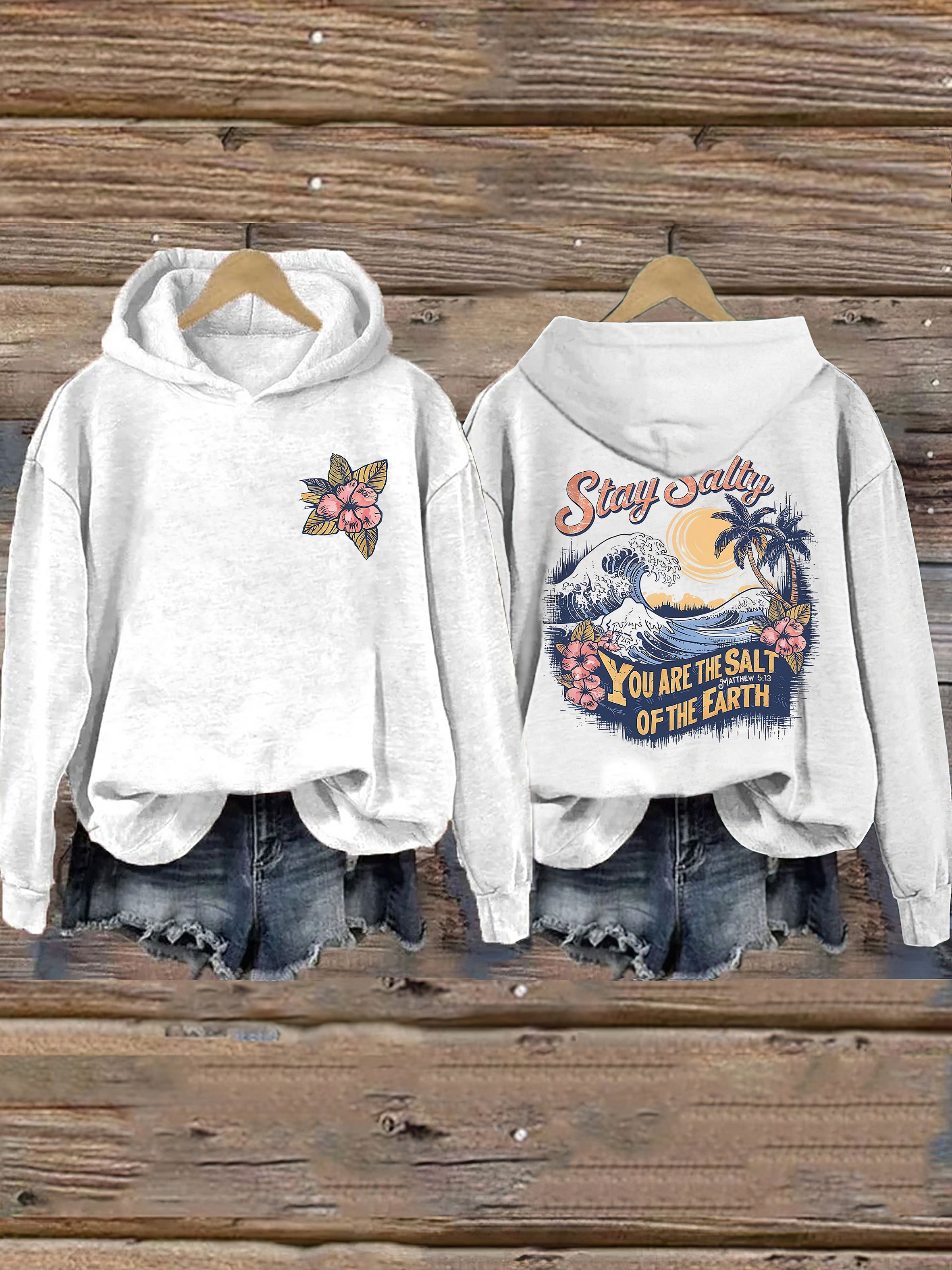 Salty Retro Christian Hoodie