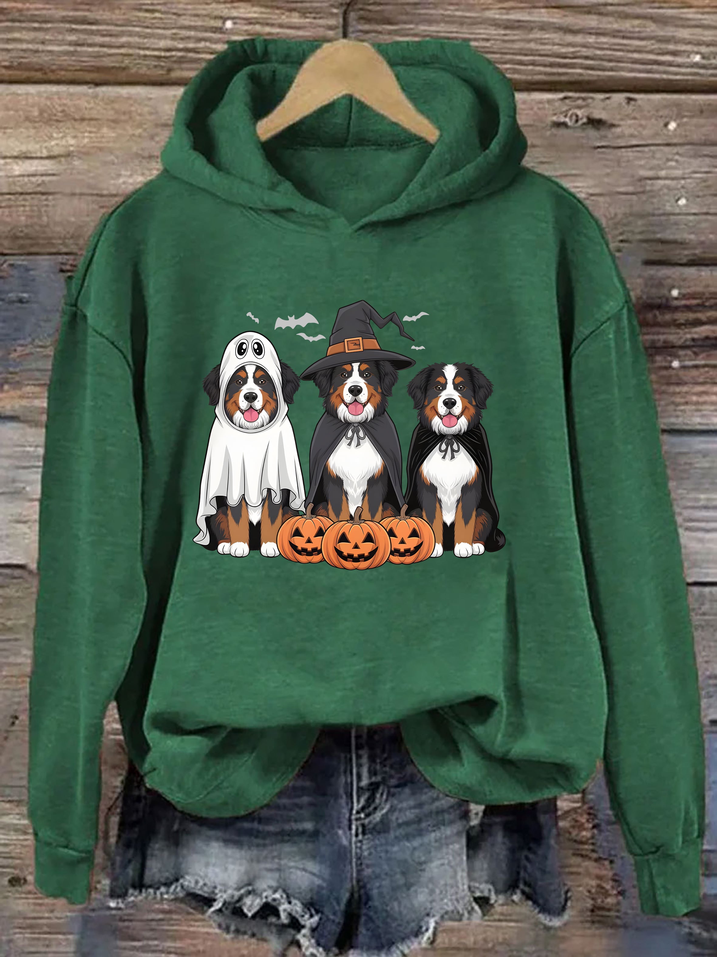 Bernese Mountain Dog Ghost Dogs Hoodie
