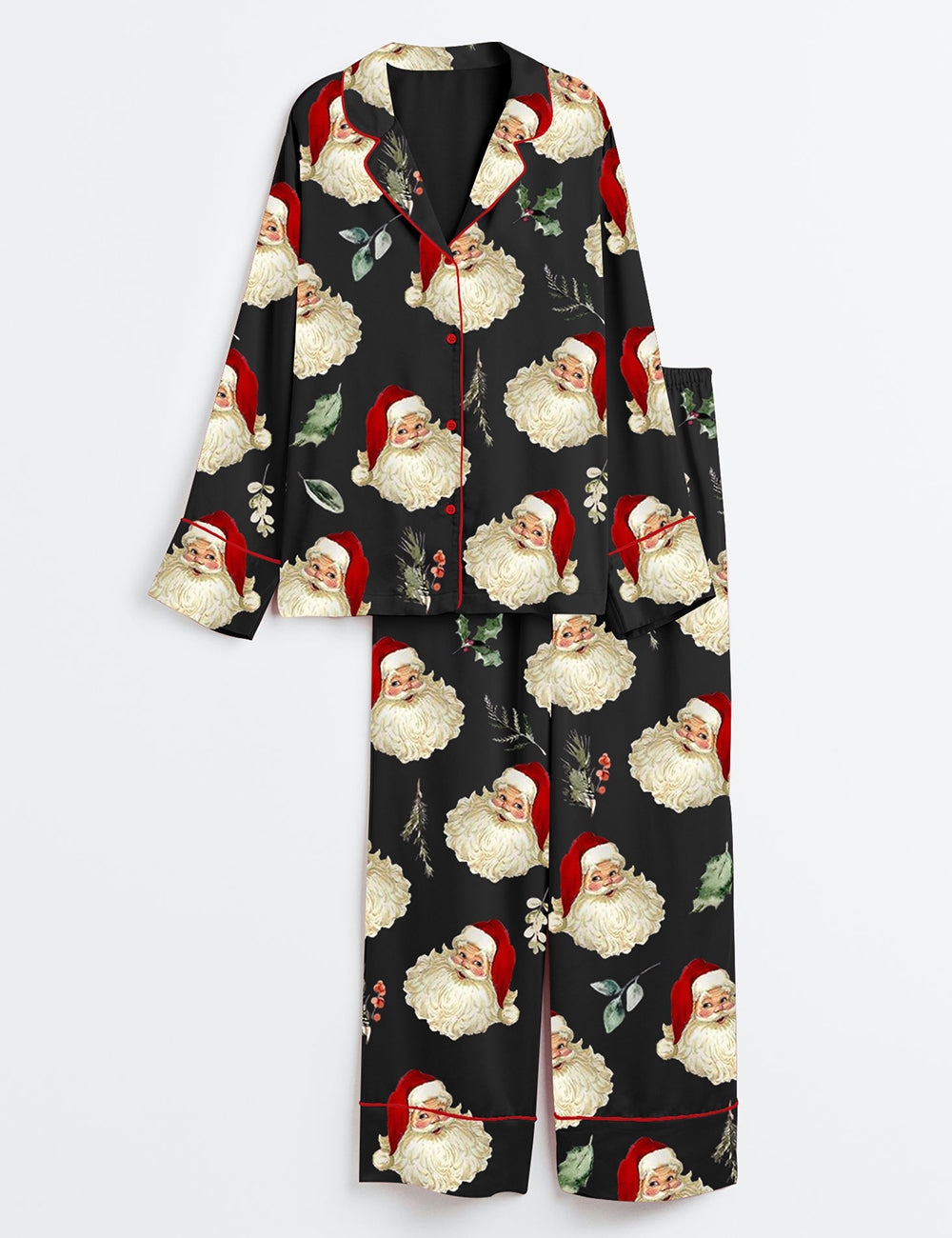 Women's Christmas Santa Long Sleeve Pajama Set