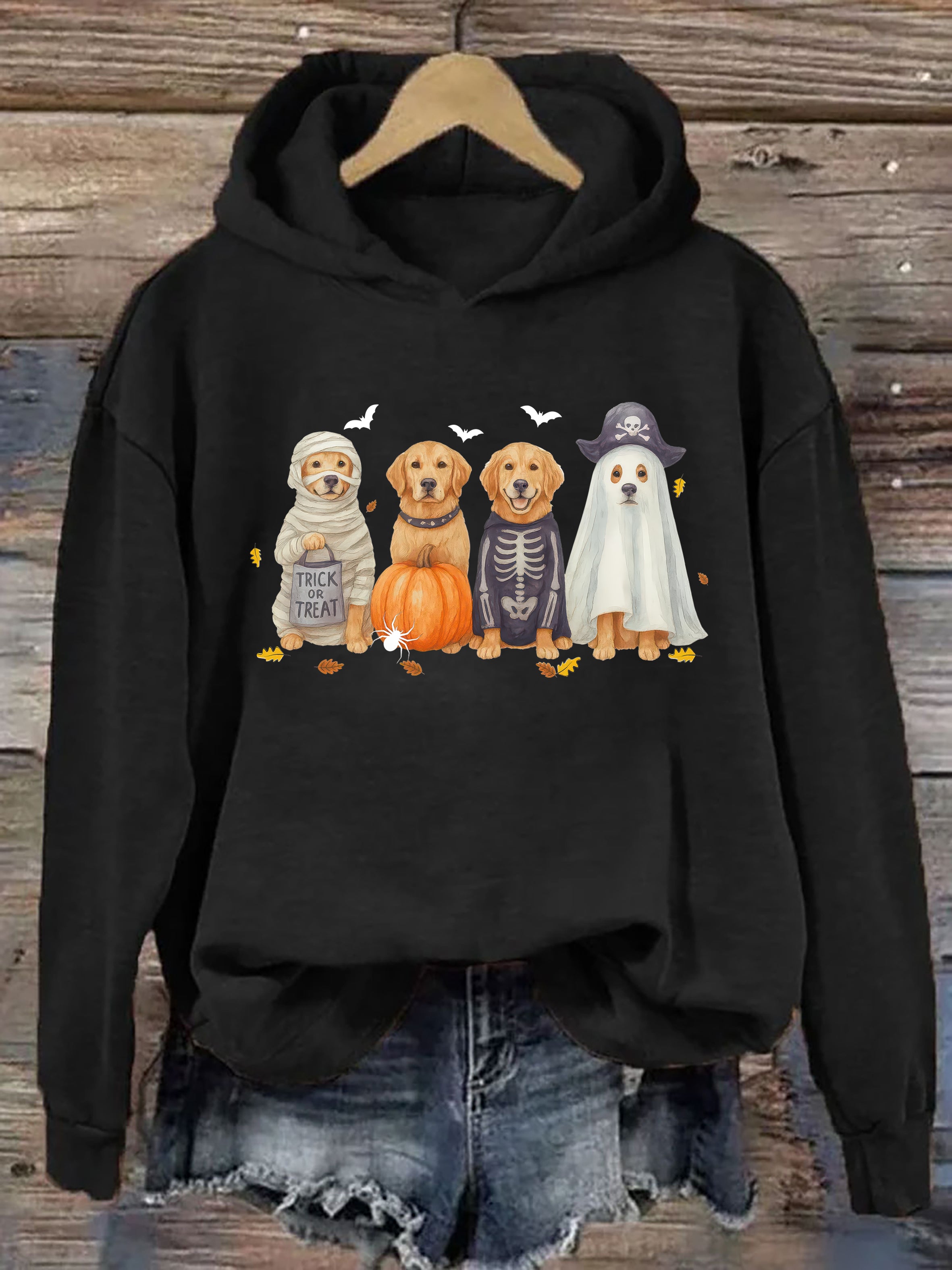 Halloween Golden Retriever Hoodie