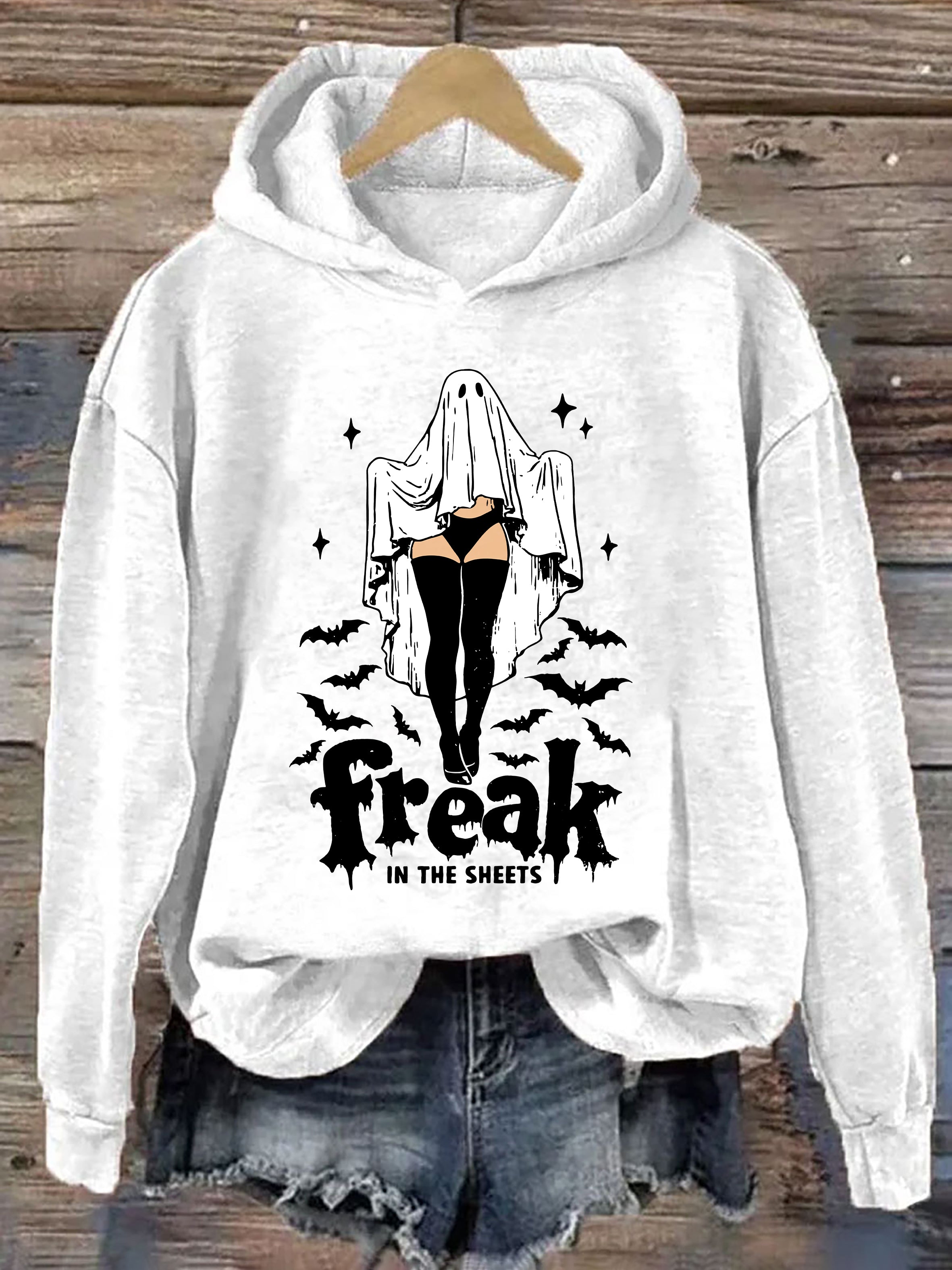 Funny Halloween Sheet Ghost Freak Hoodie