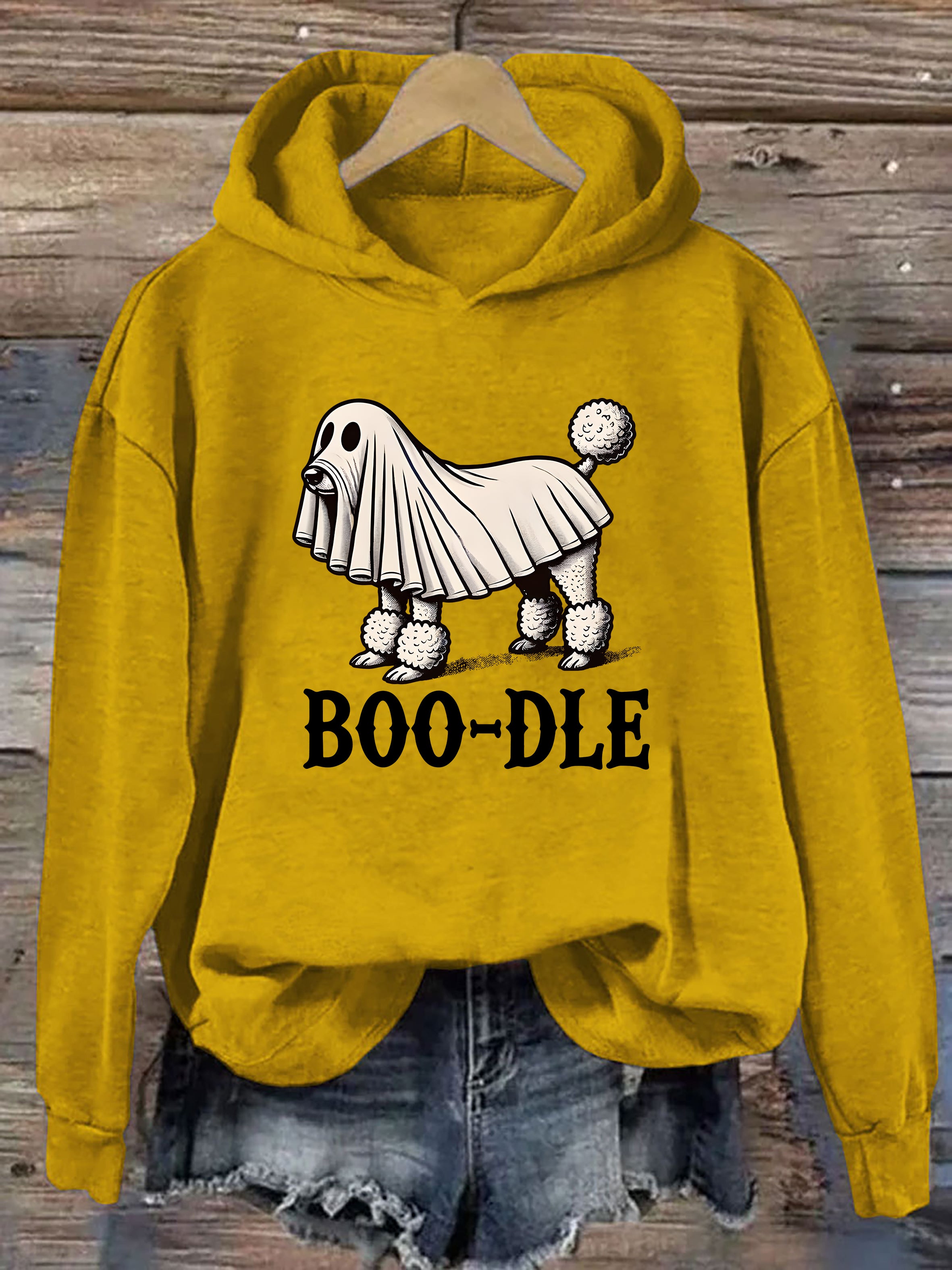 Funny Halloween Ghost Dog Hoodie