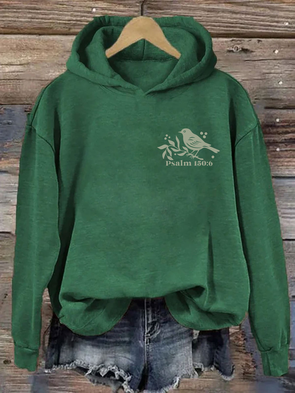 Vintage Faith Based Psalm 150:6 Christian Graphics Hoodie