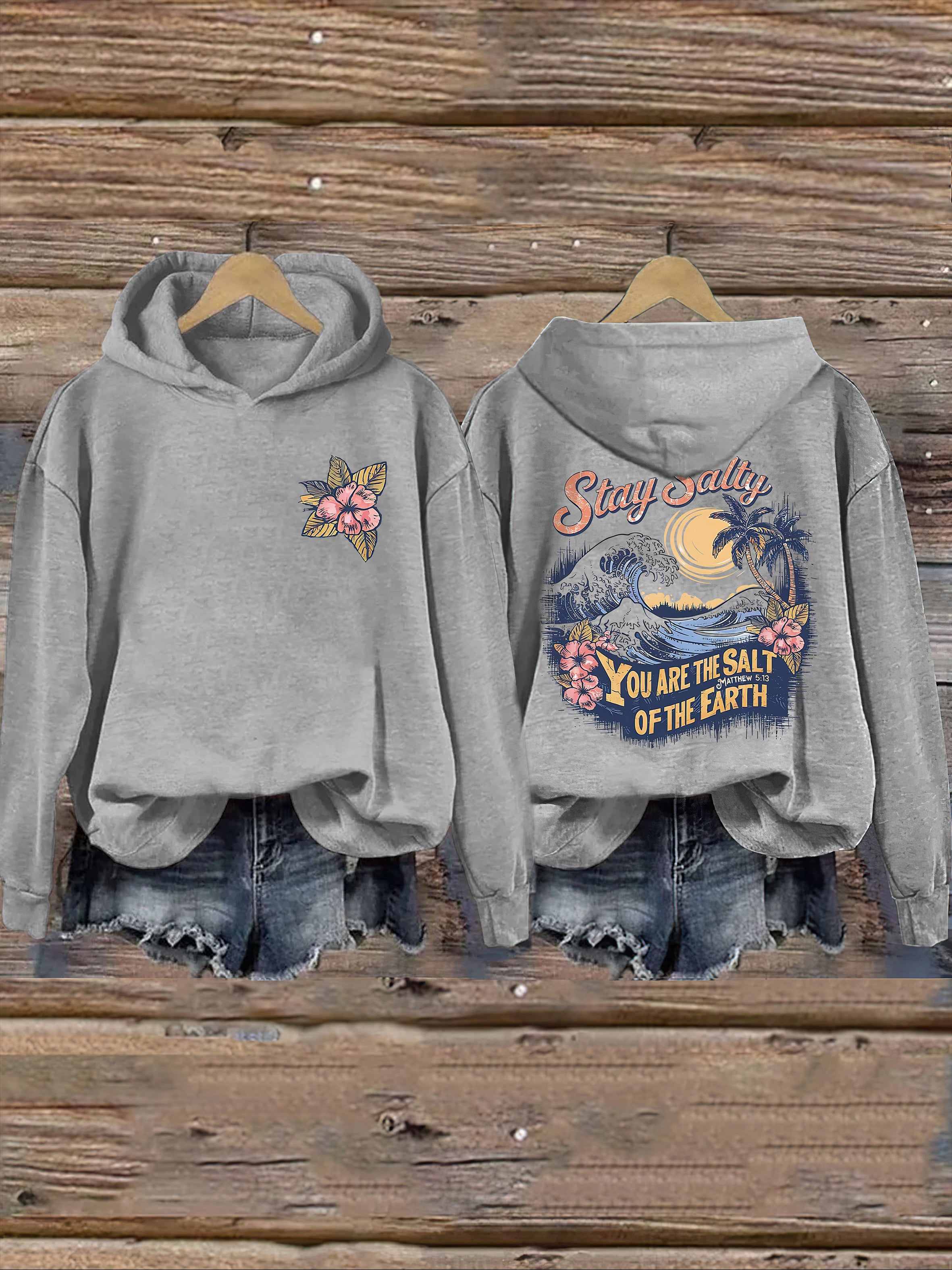 Salty Retro Christian Hoodie