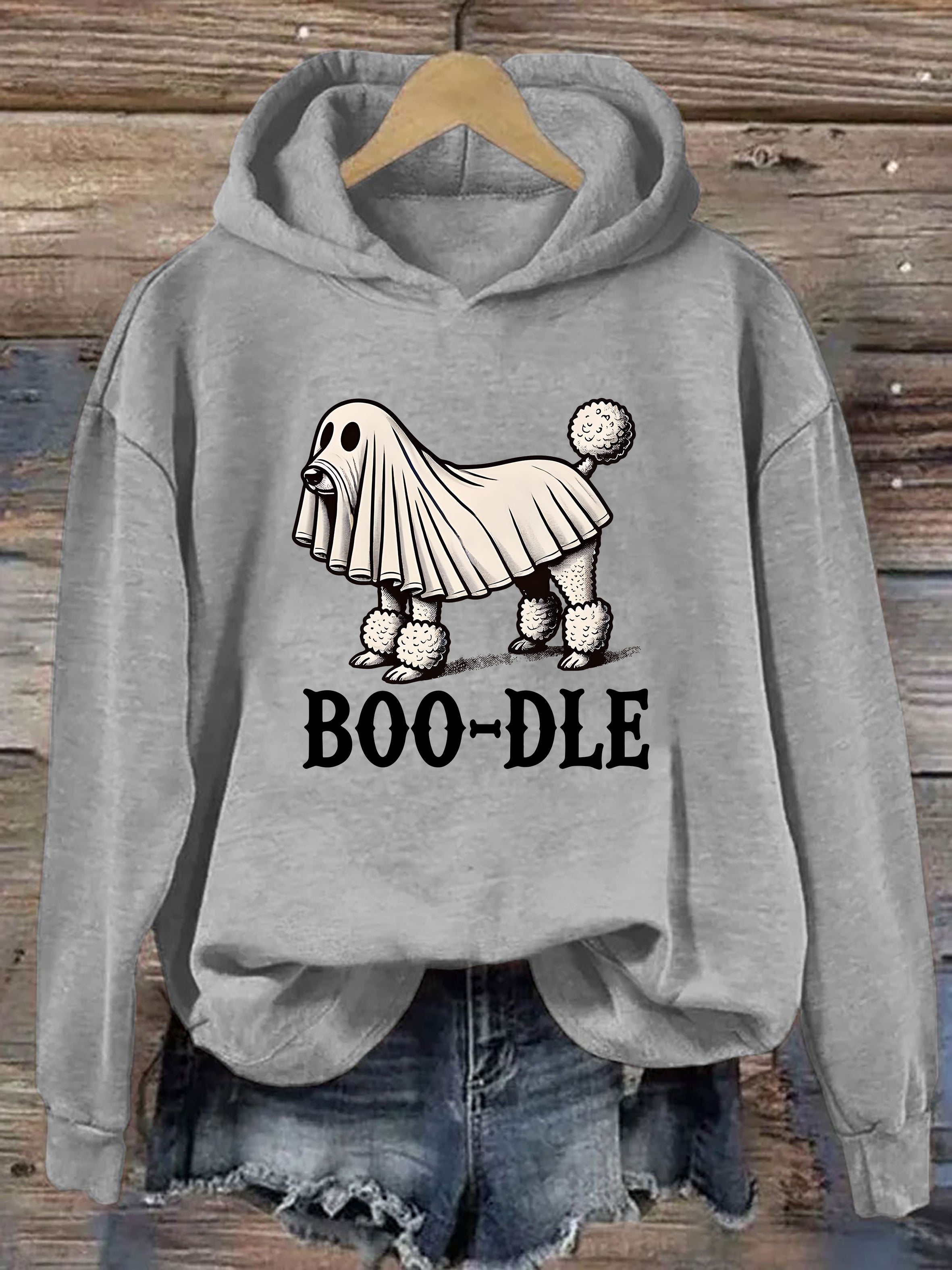 Funny Halloween Ghost Dog Hoodie