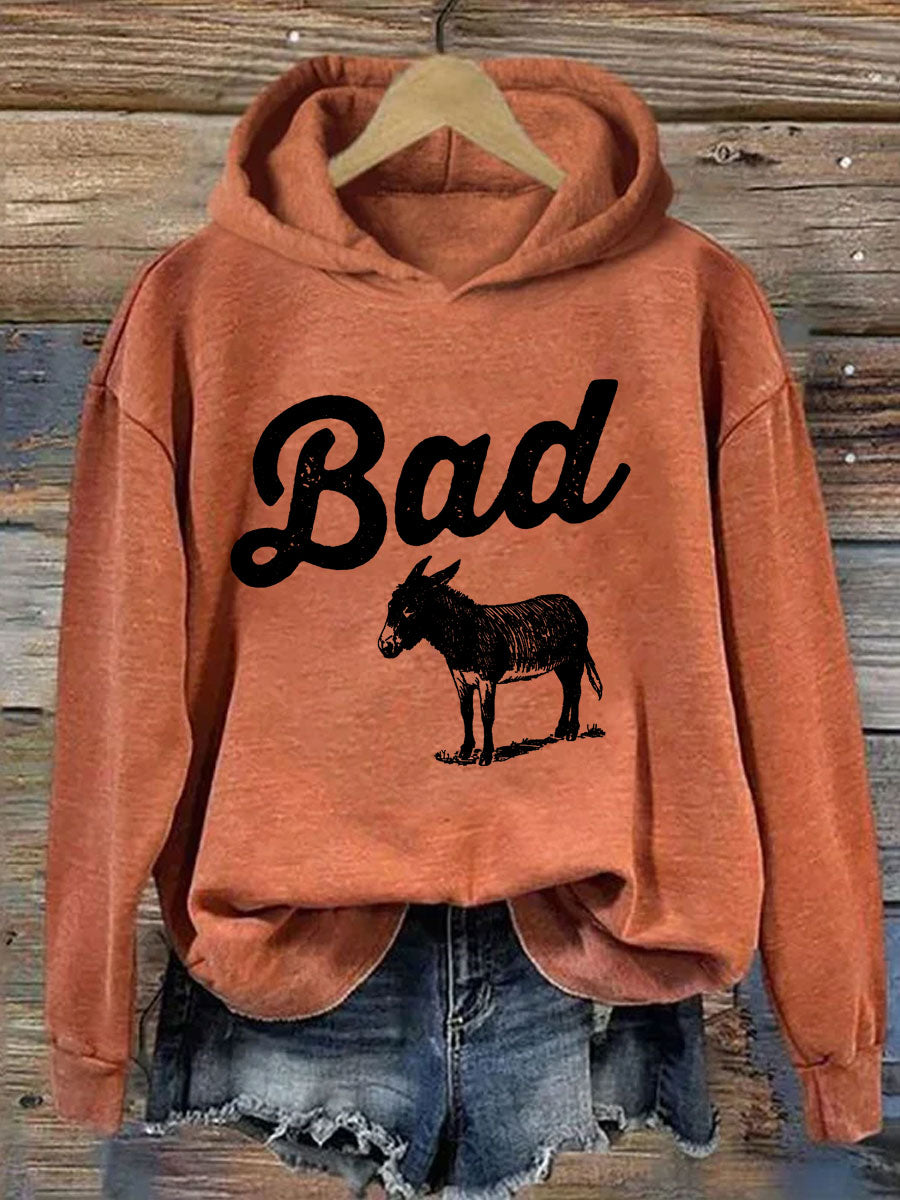Funny Bad Ass Donkey Hoodie