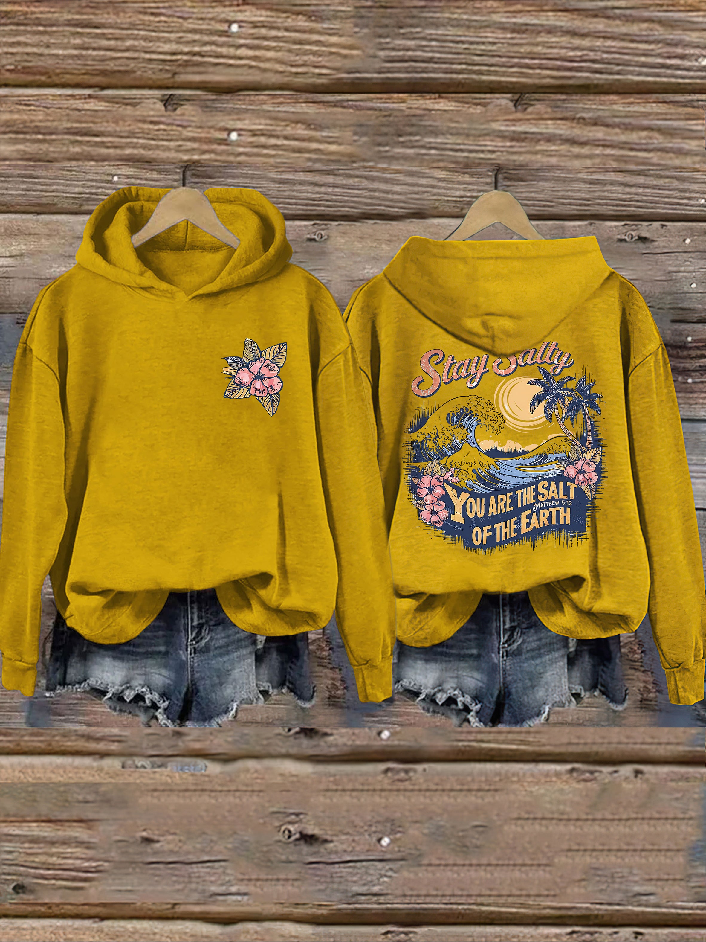 Salty Retro Christian Hoodie