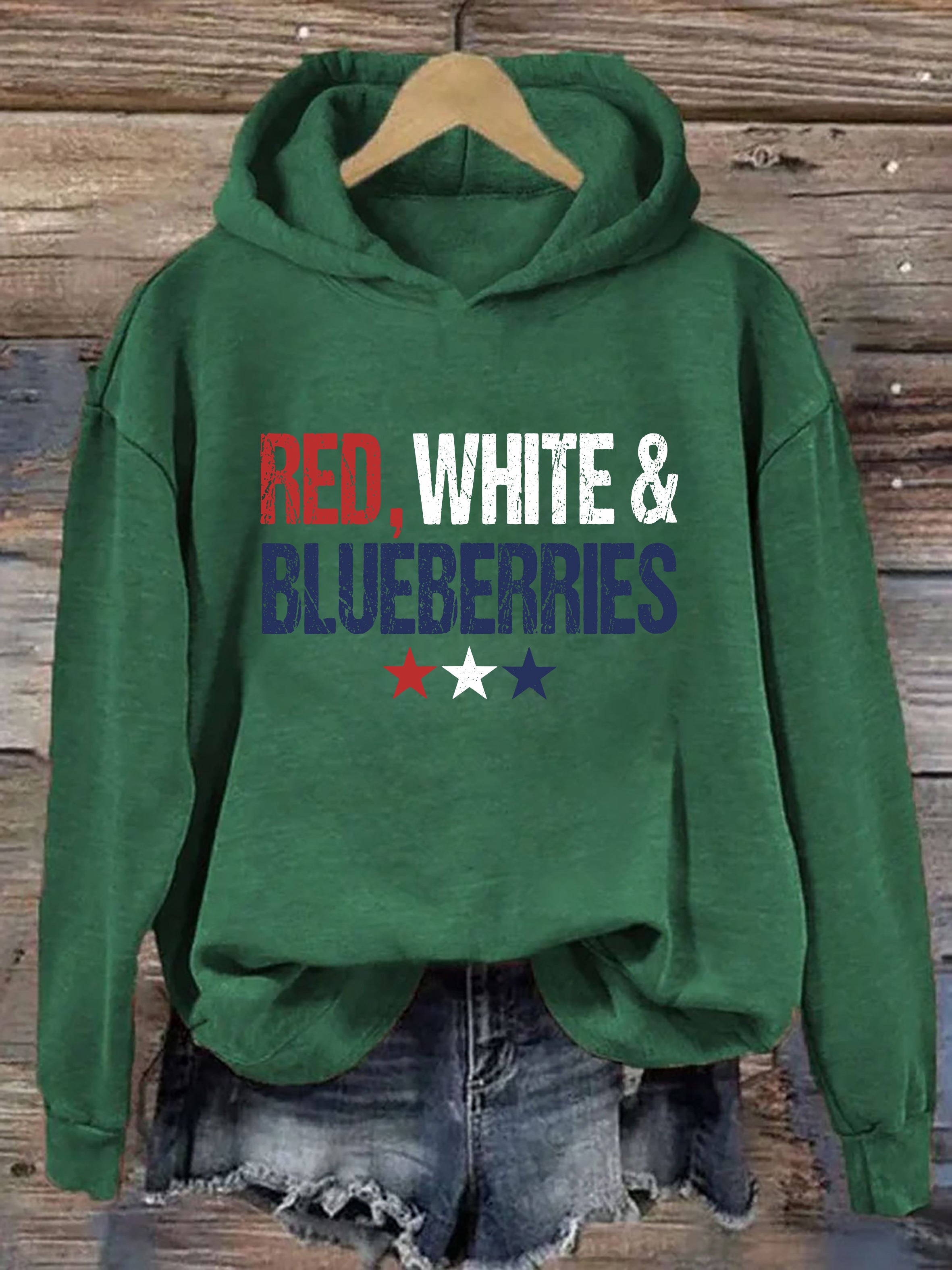 Red White & Blueberries Hoodie