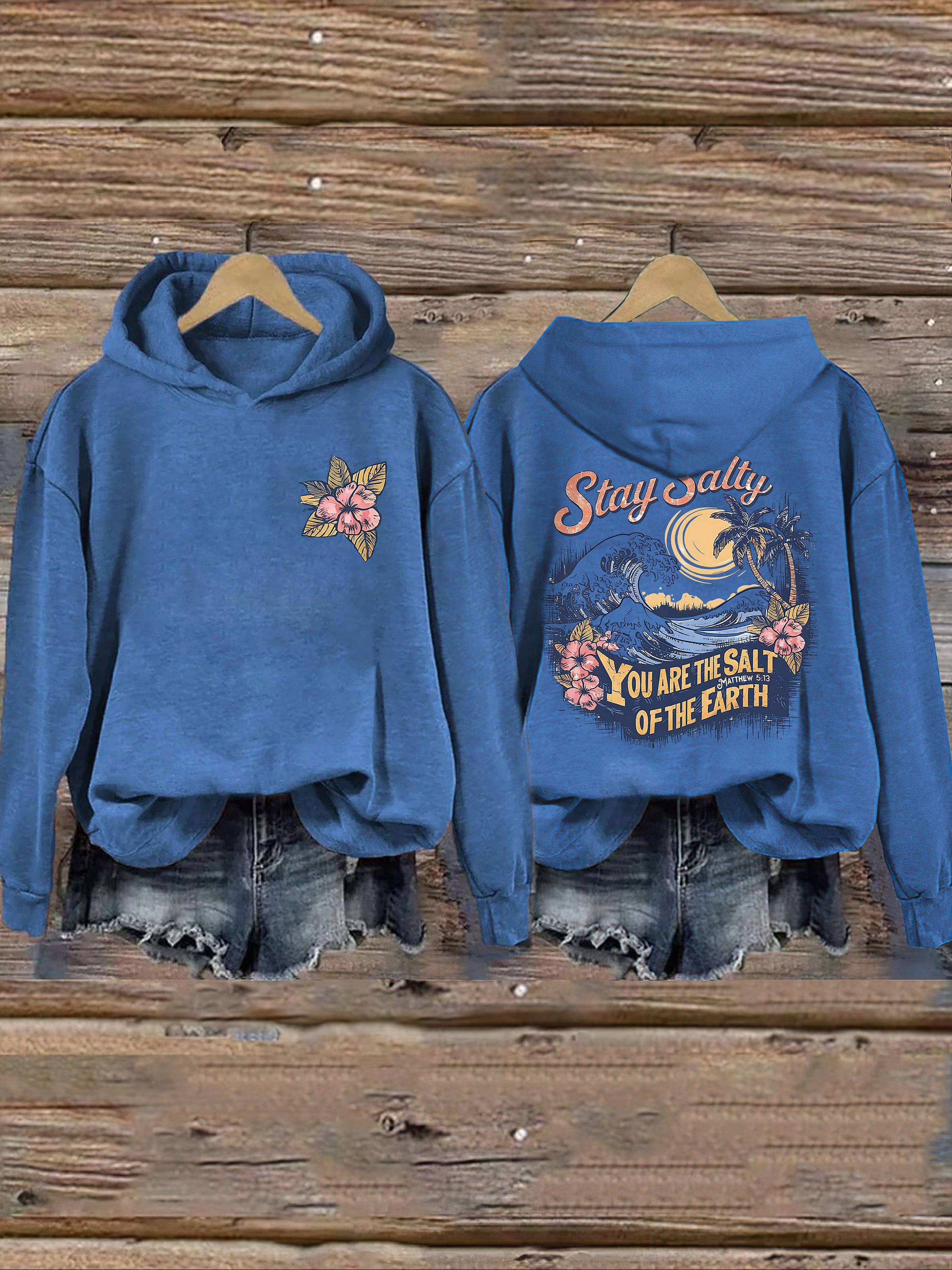 Salty Retro Christian Hoodie