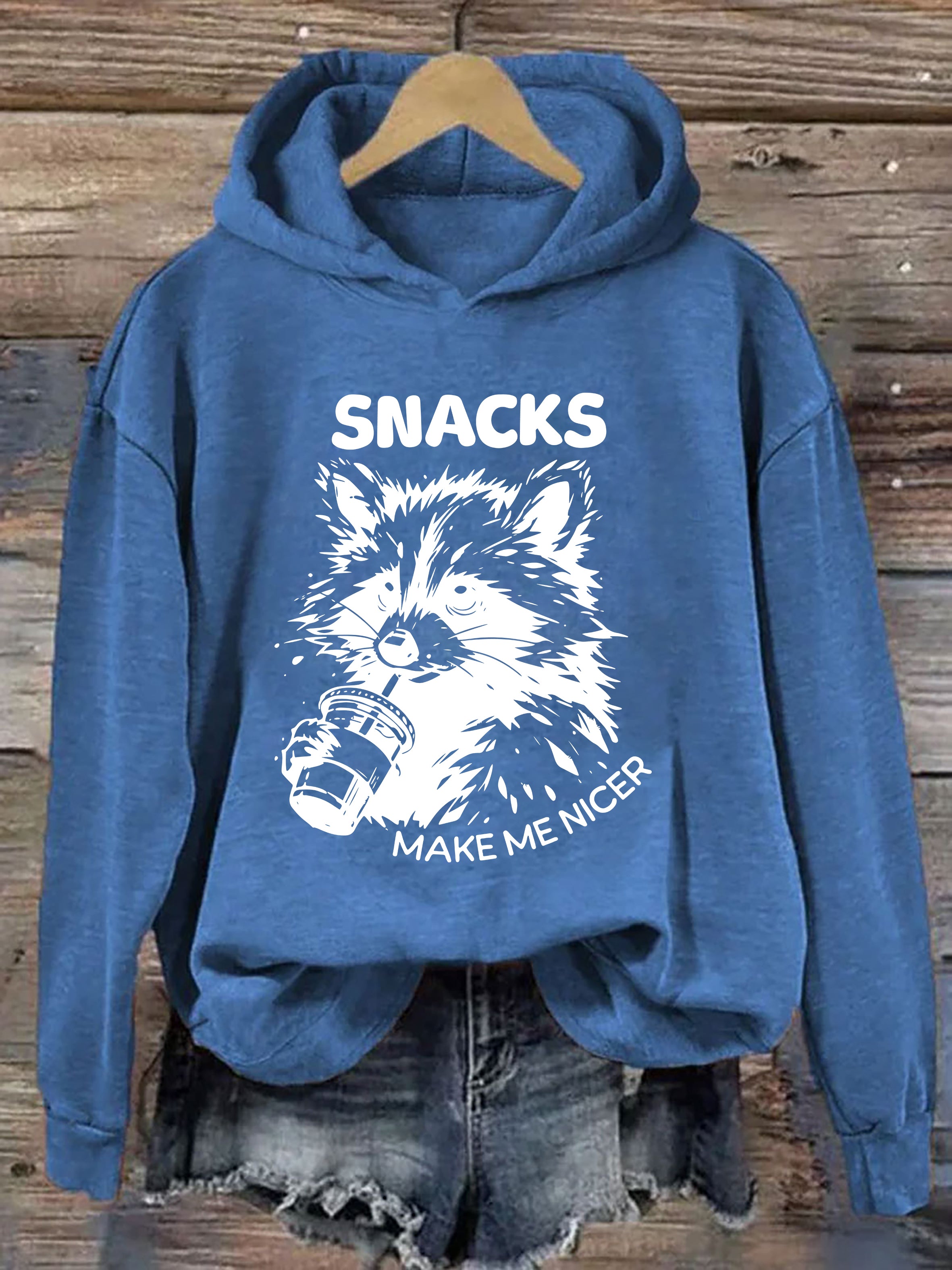 Snacks Make Me Nice Hoodie