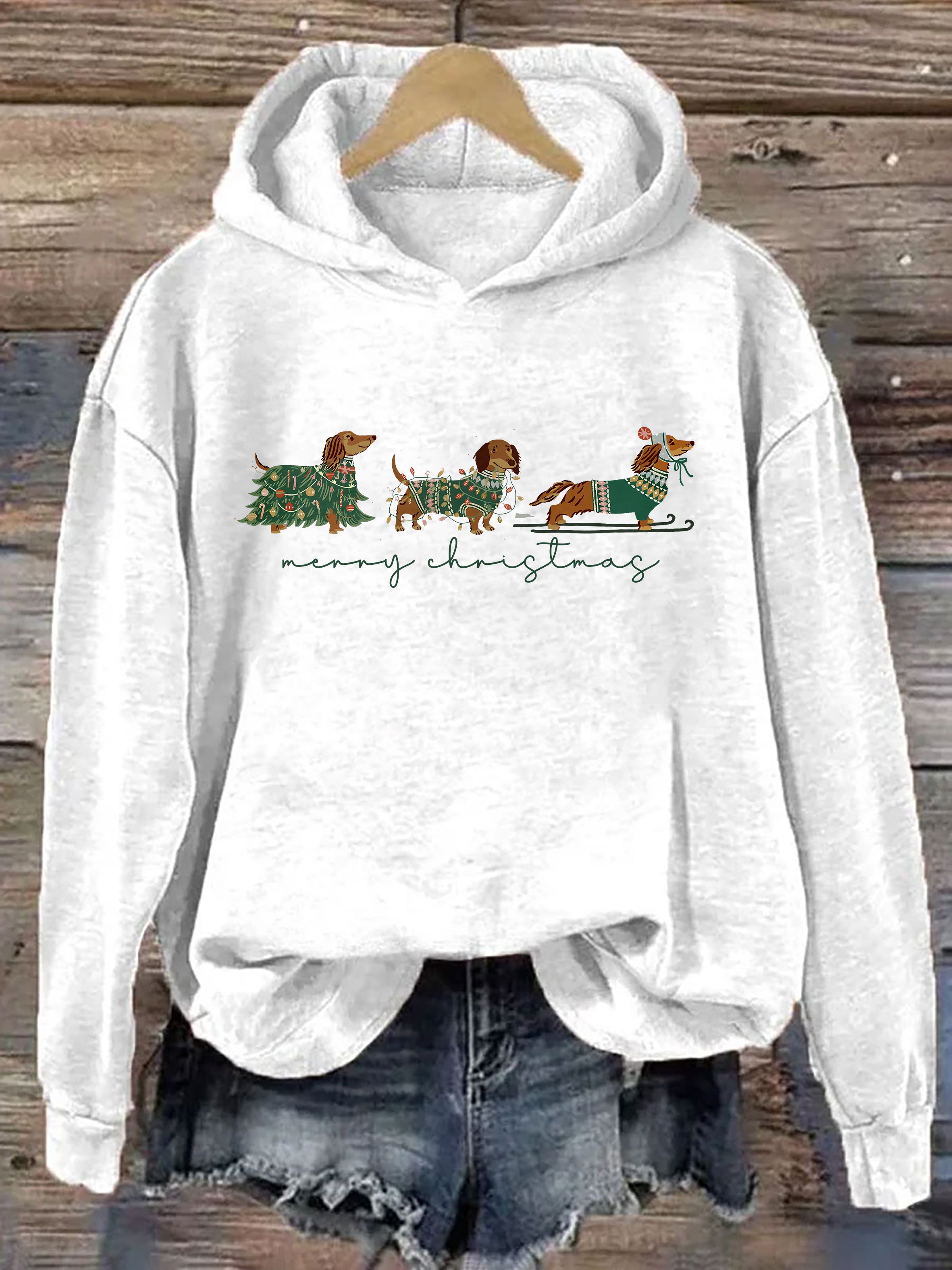 Christmas Dachshund Dog Hoodie