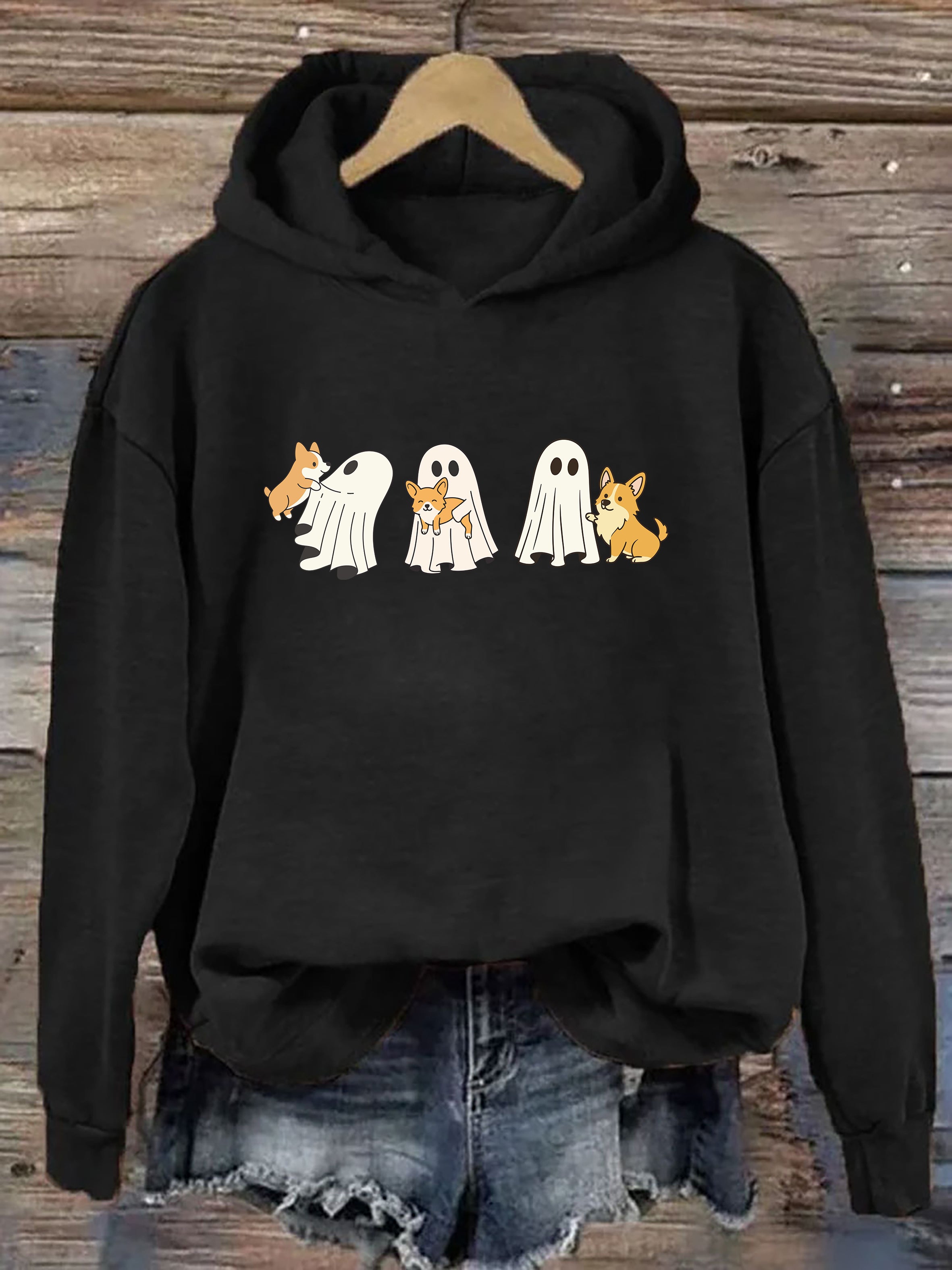 Corgi Dog Halloween Hoodie