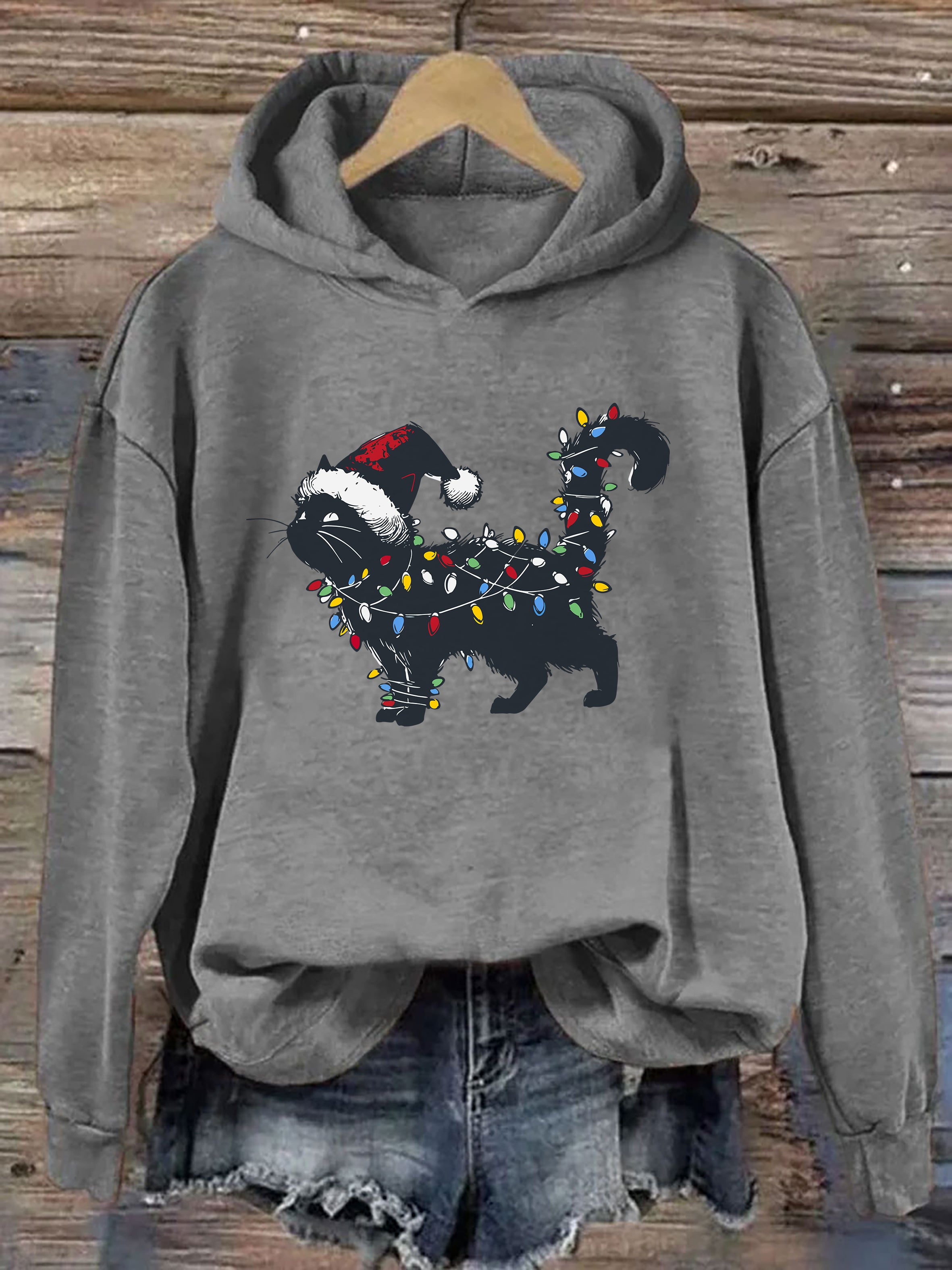 Cute Cat Christmas Hoodie