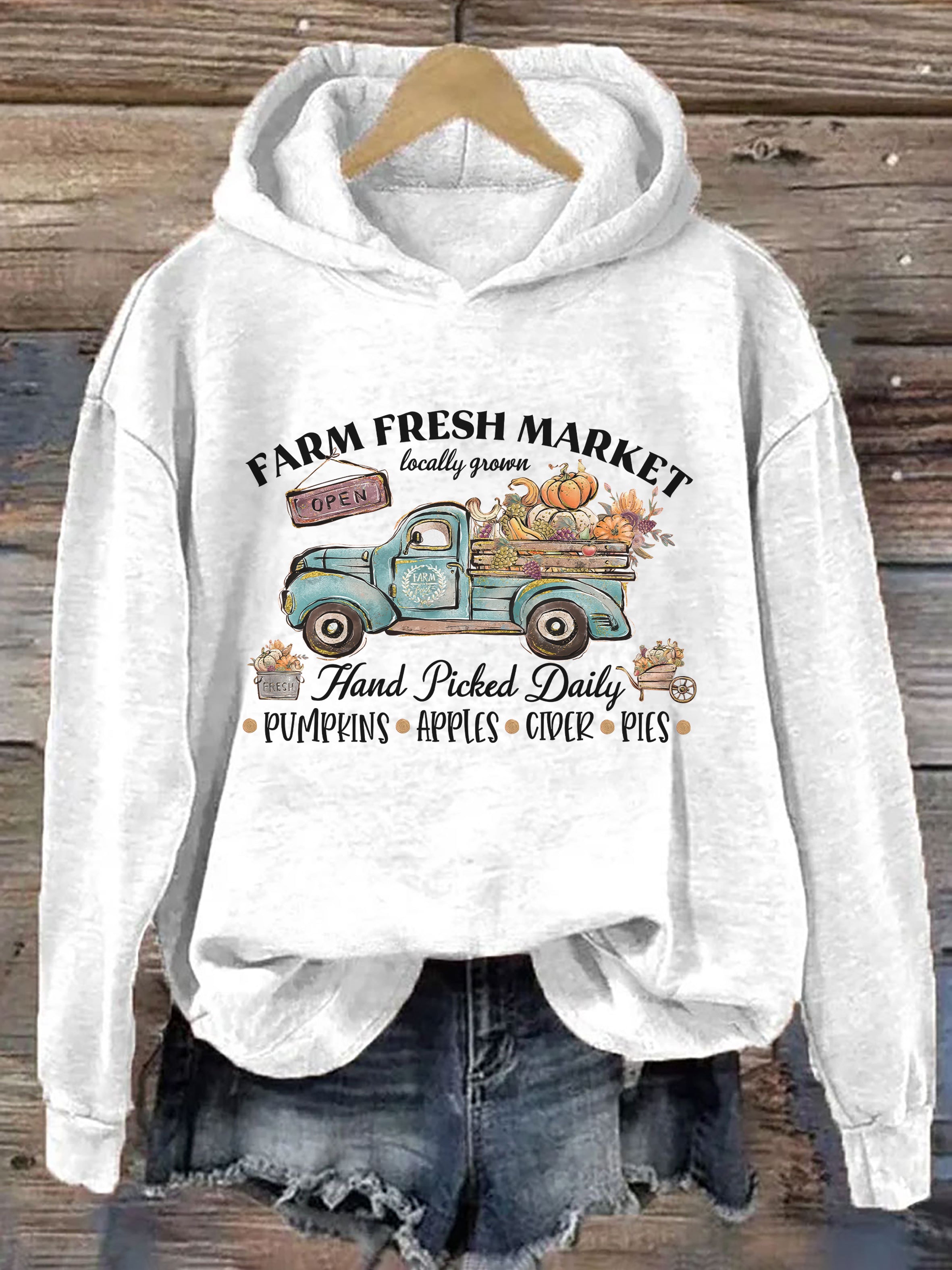 Farm Fresh Market Hand Picked Daily Hoodie