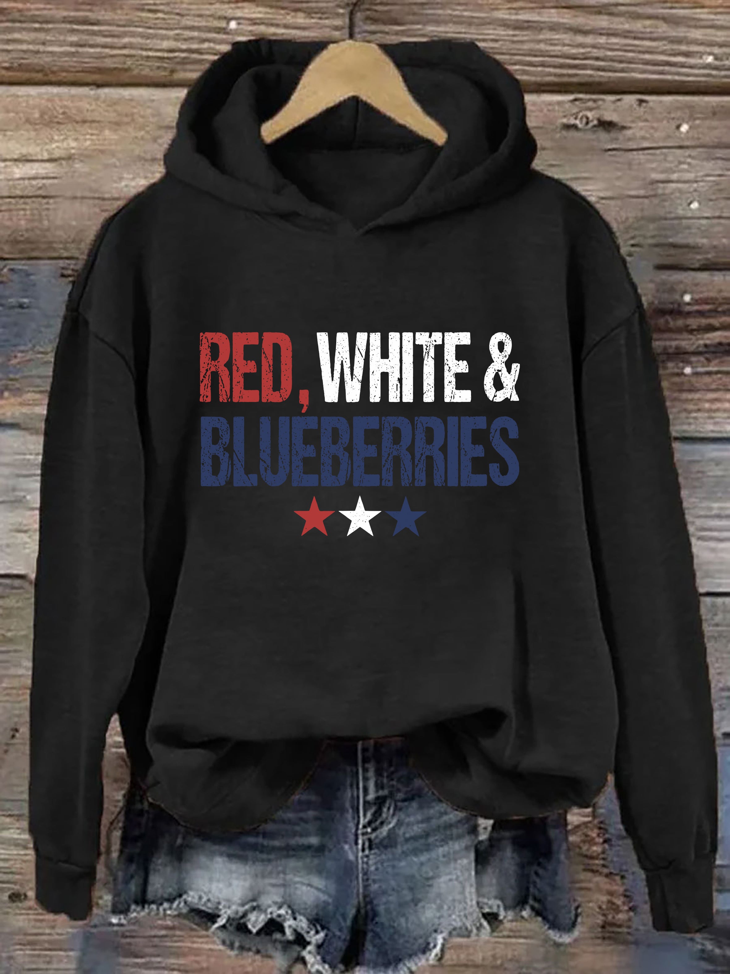 Red White & Blueberries Hoodie