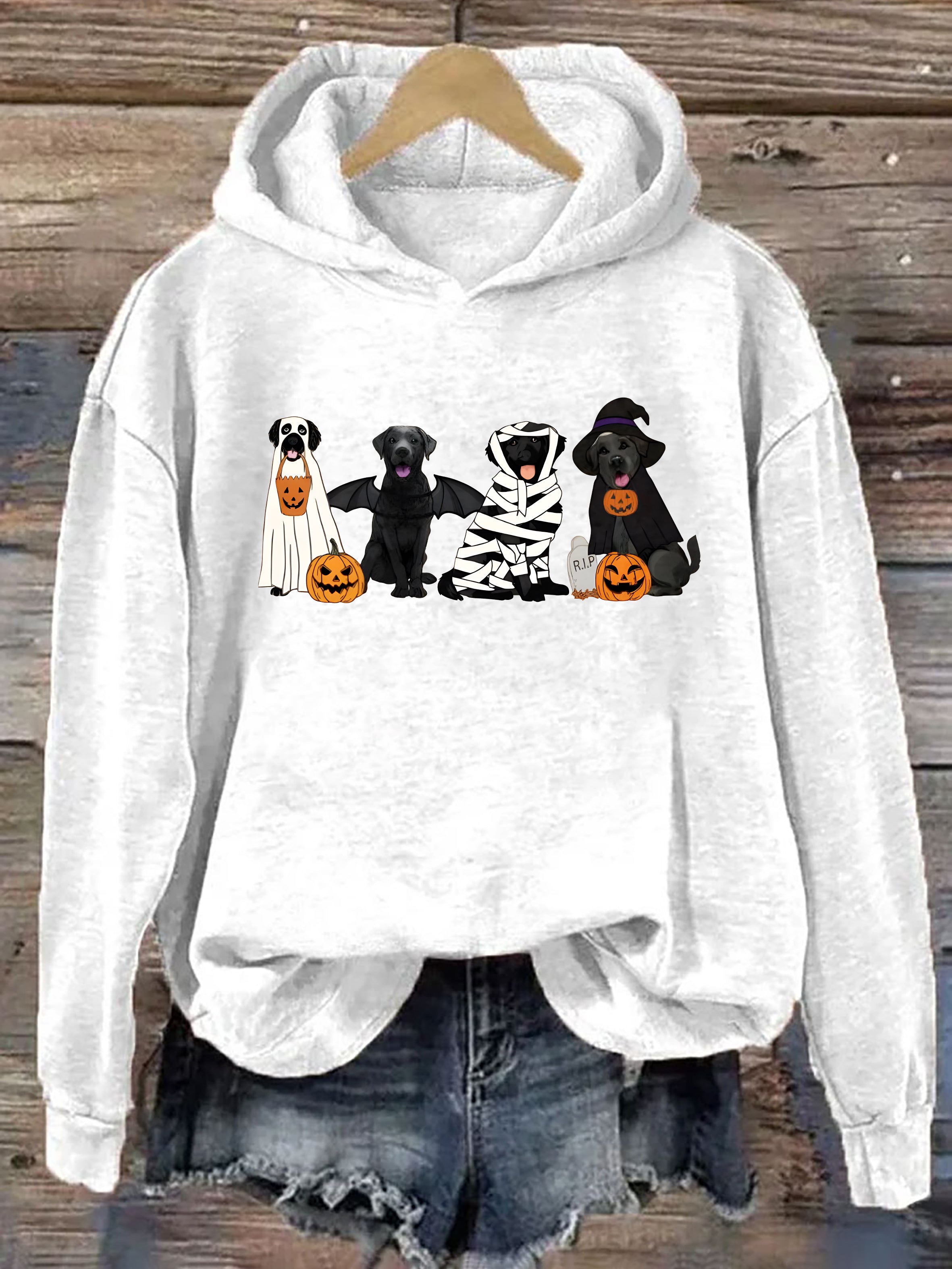 Black Labrador Halloween Hoodie