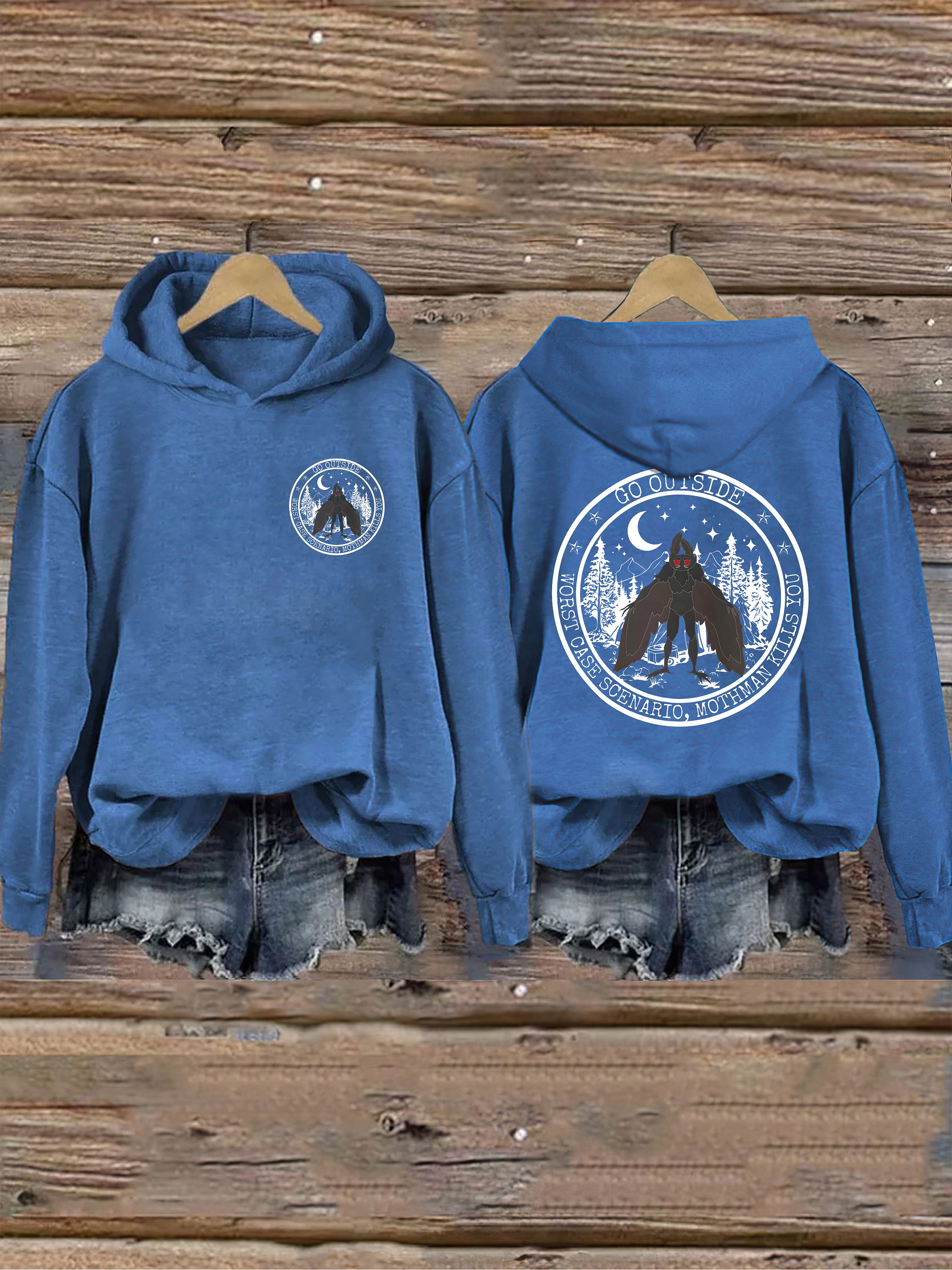 Go Outside Worst Case Scenario Mothman Hoodie