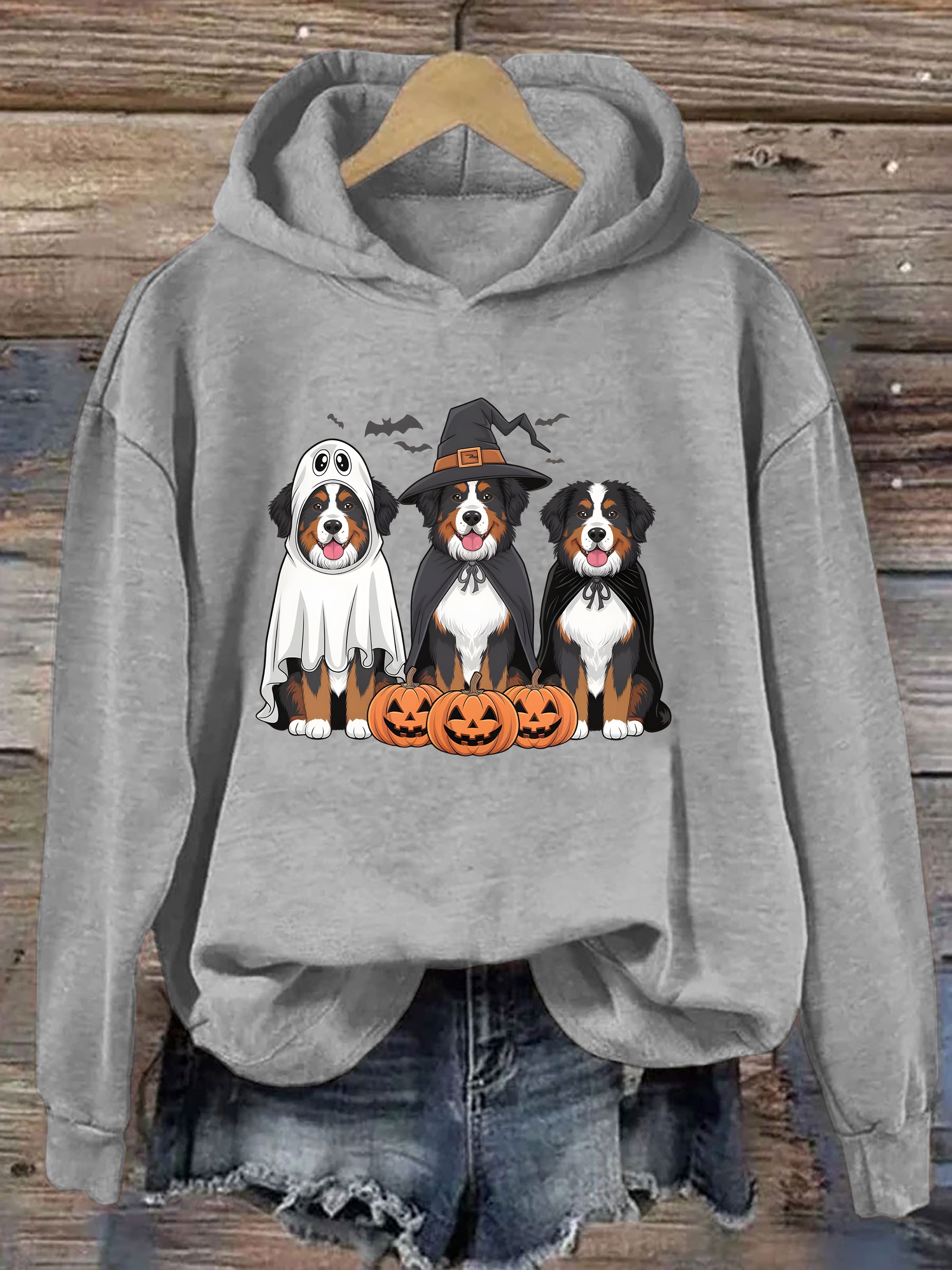 Bernese Mountain Dog Ghost Dogs Hoodie