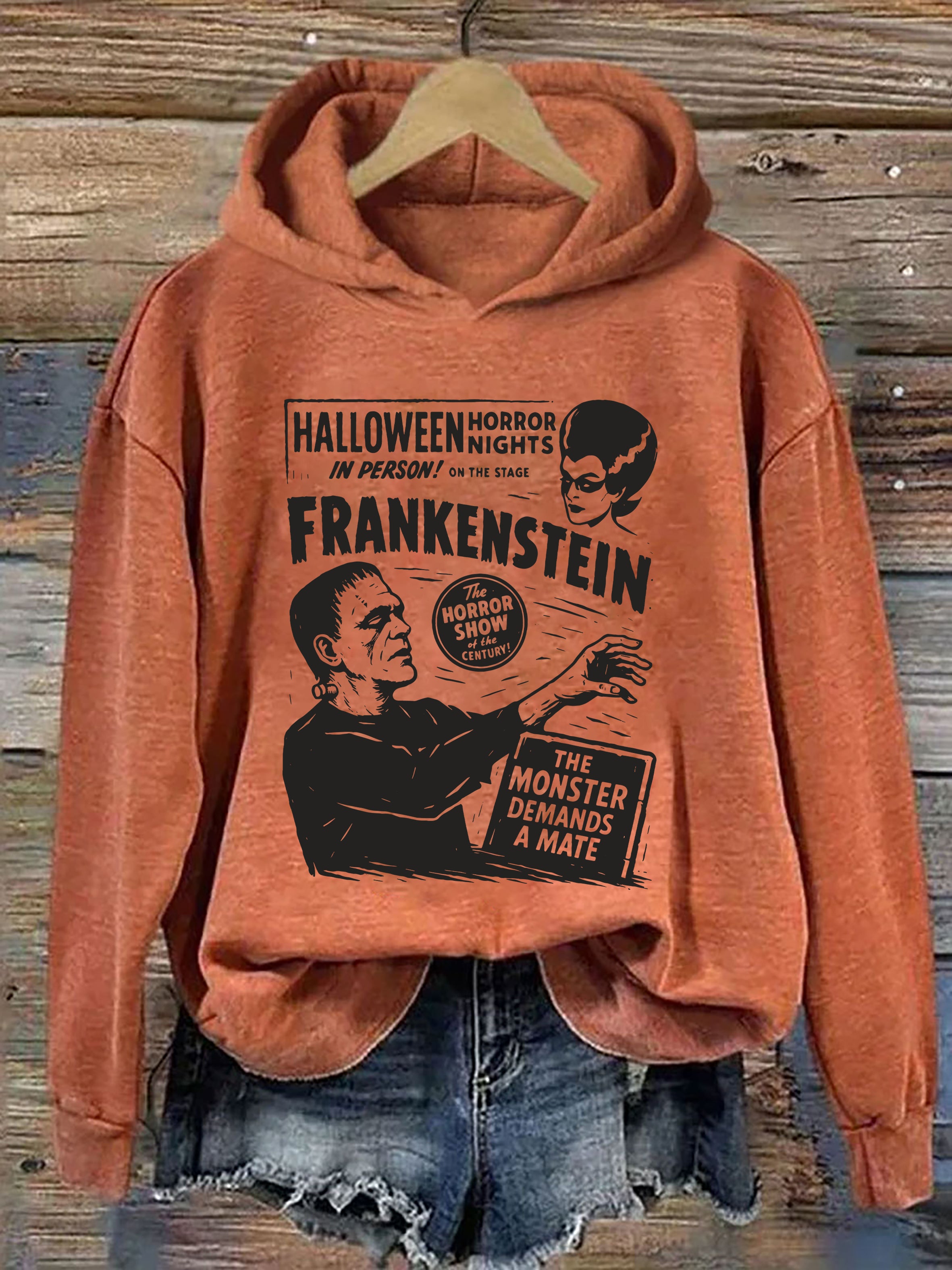 Frankenstein Cozy Halloween Hoodie