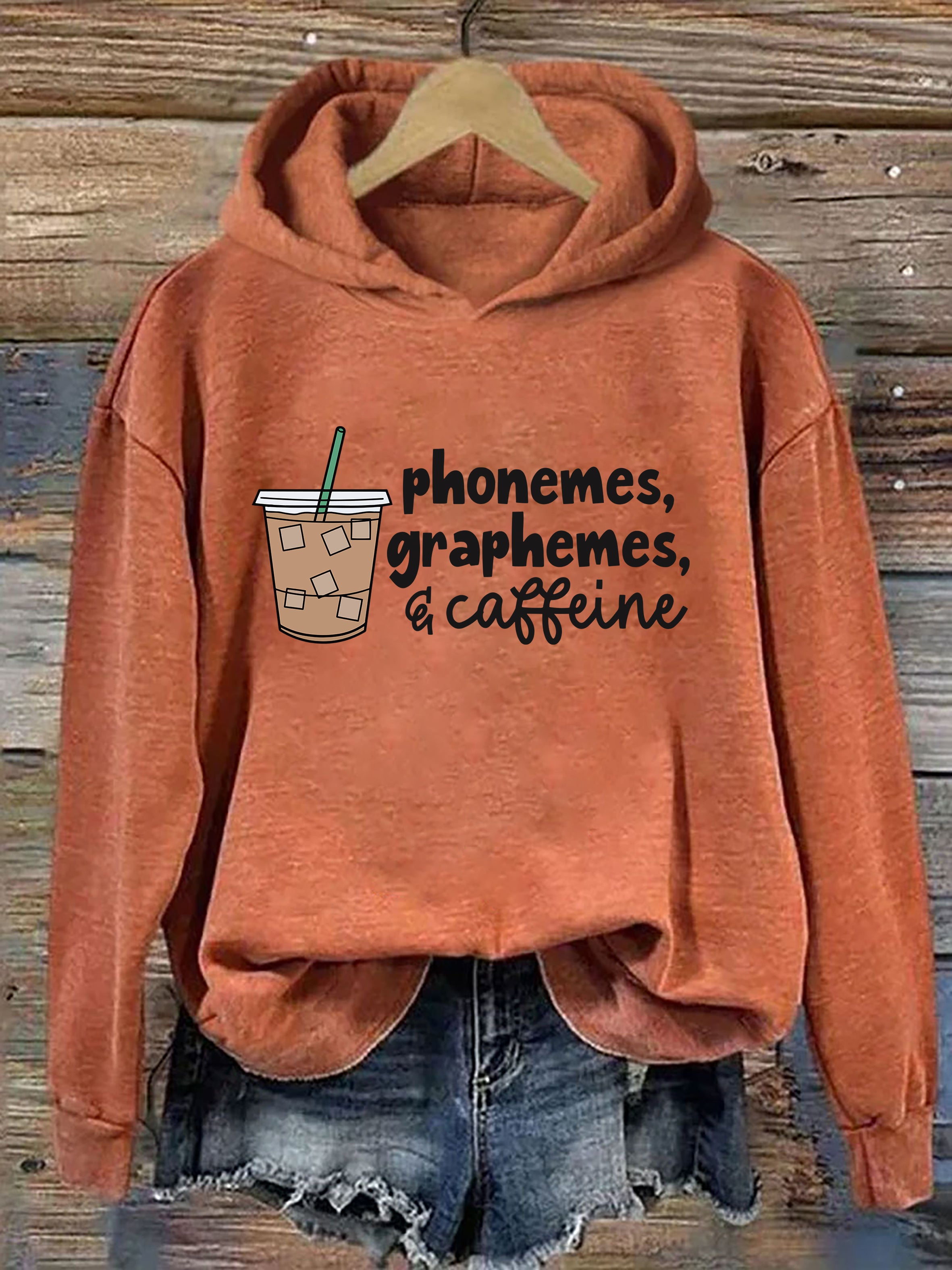 Phonemes Graphemes And Caffeine Hoodie