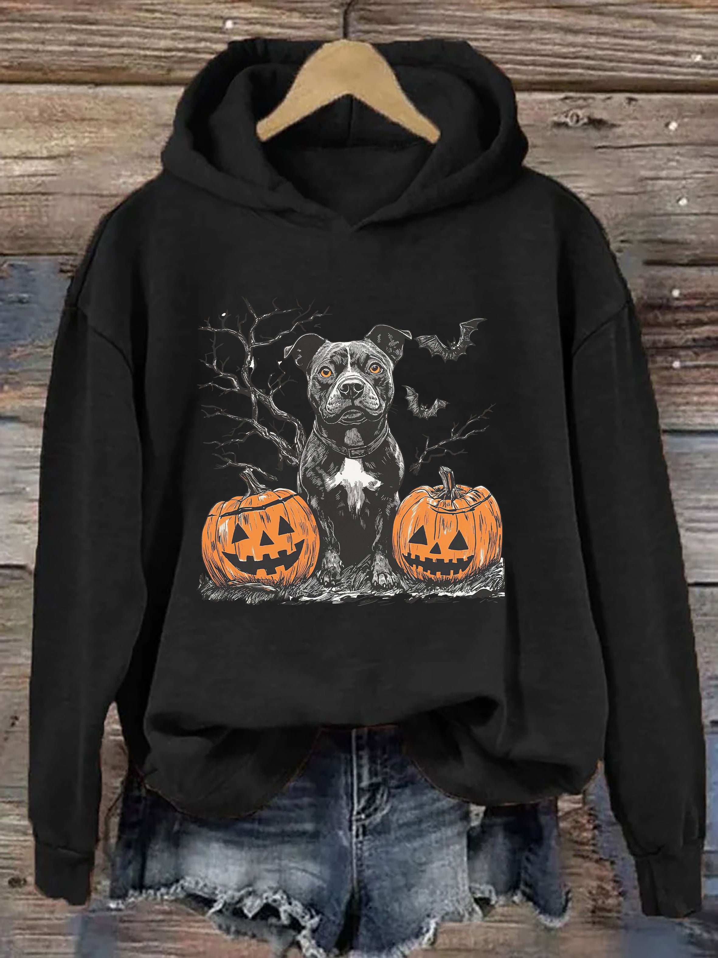 Pitbull Halloween Hoodie