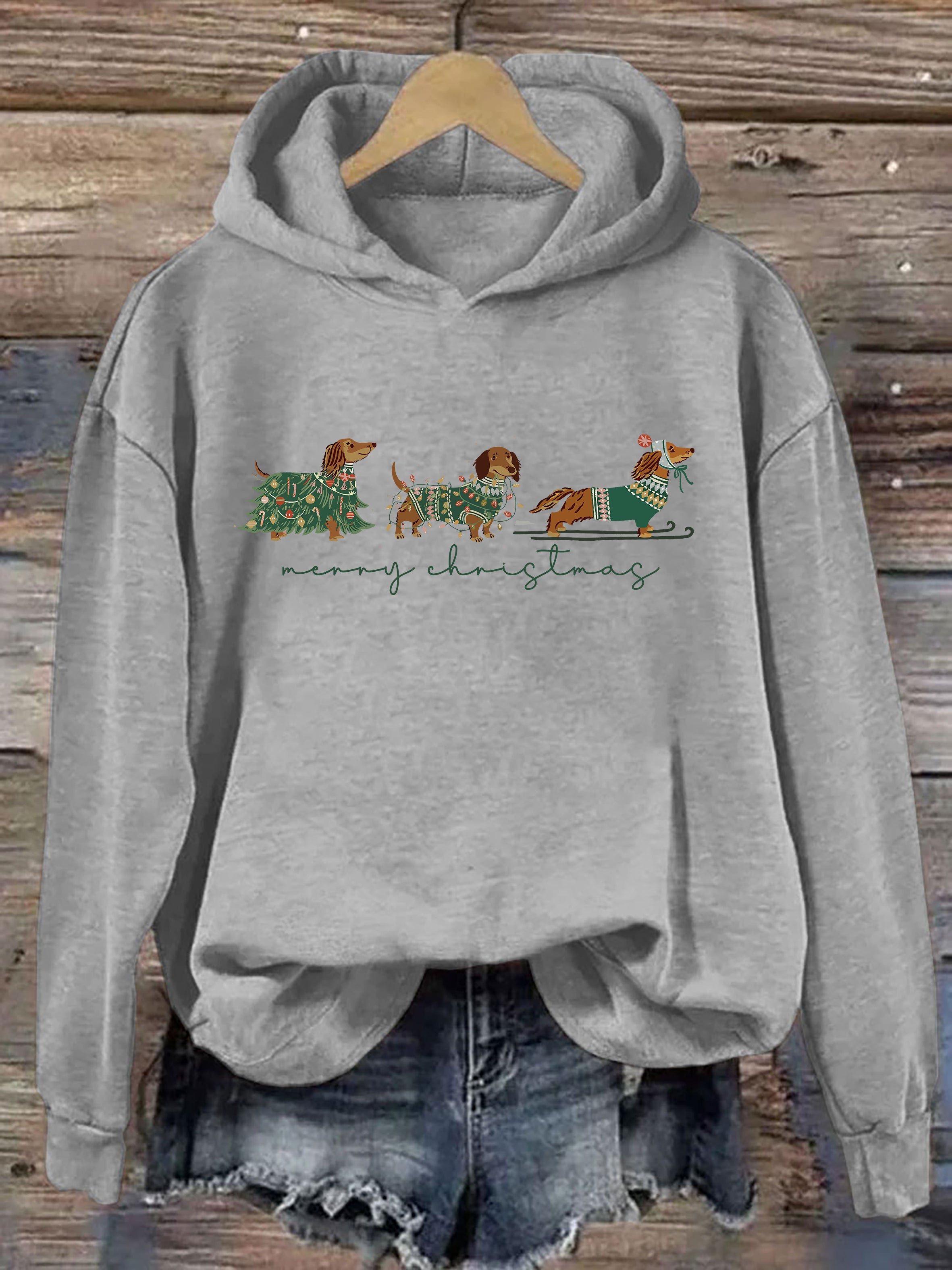 Christmas Dachshund Dog Hoodie