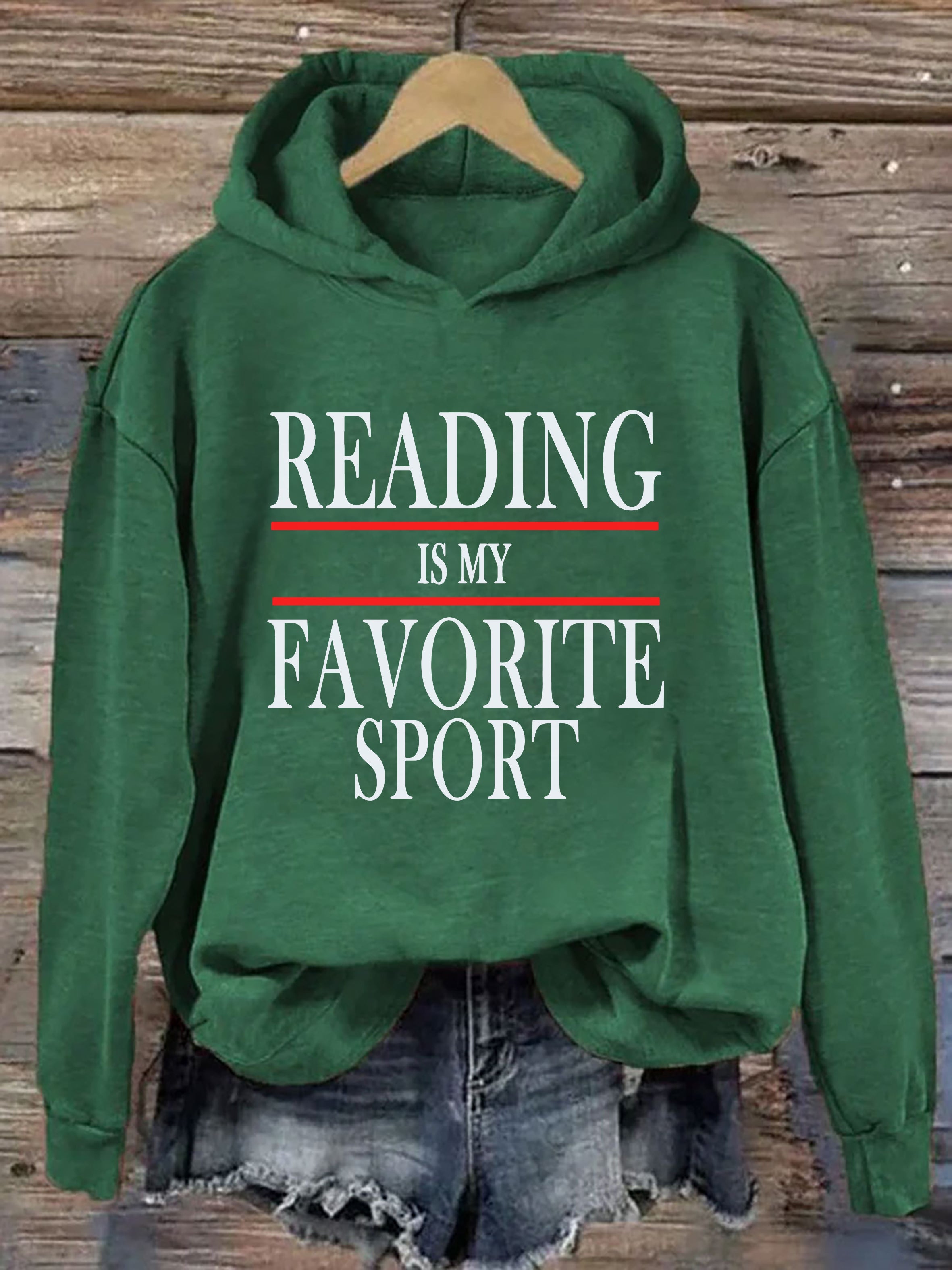 Eading Is My Favorite Sport Hoodie