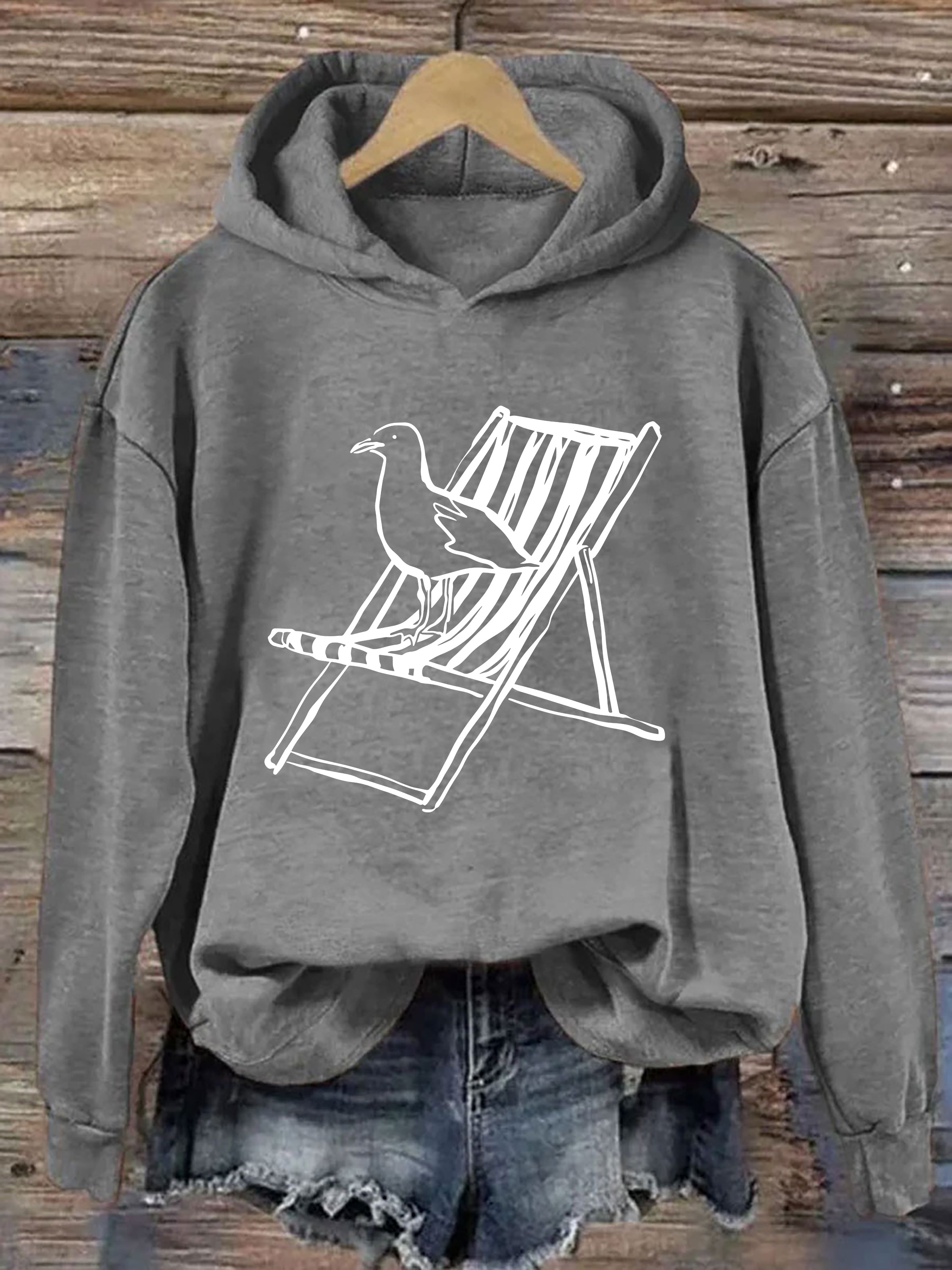 Whimsical Seagull Hoodie