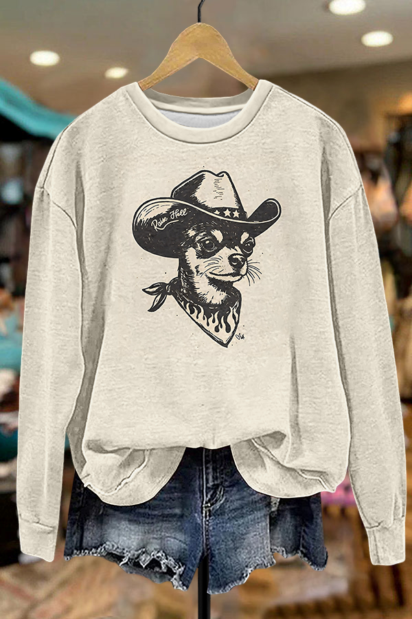 Vintage Cowboy Dog Sweatshirt