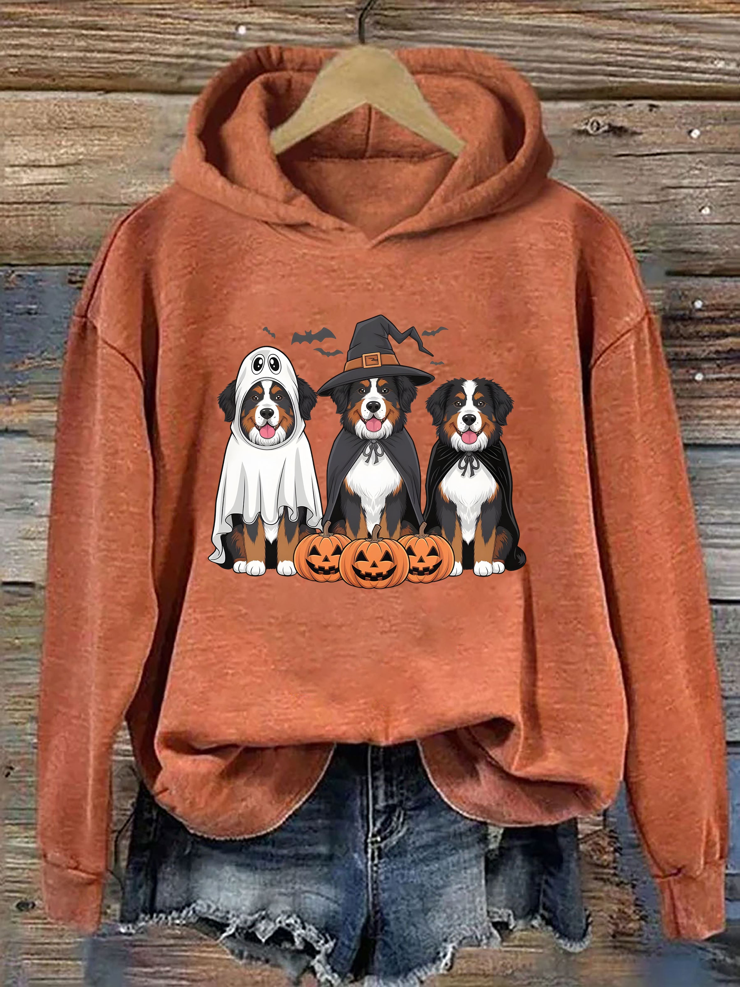 Bernese Mountain Dog Ghost Dogs Hoodie