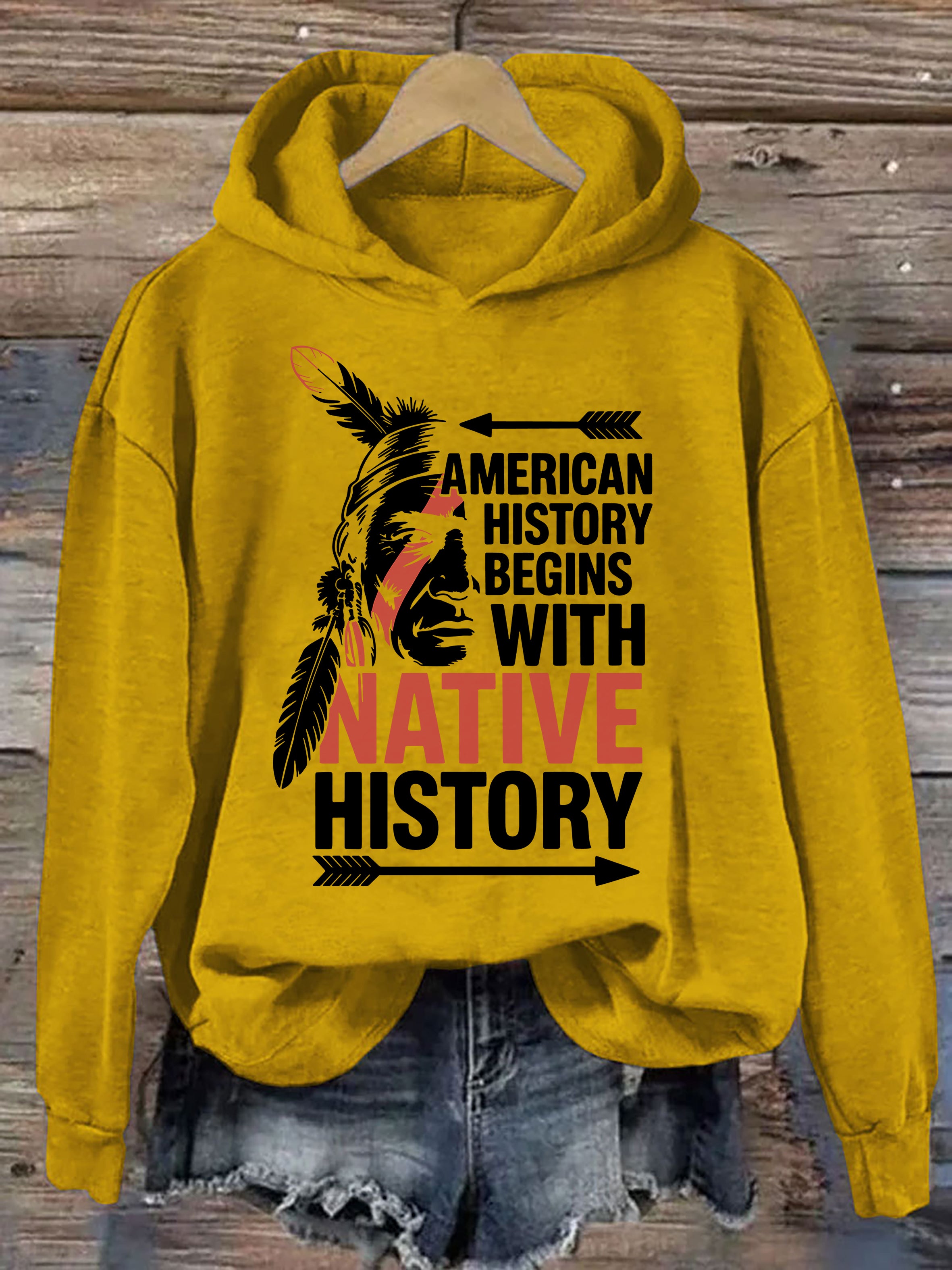 American History Begins With Native Pride Hoodie