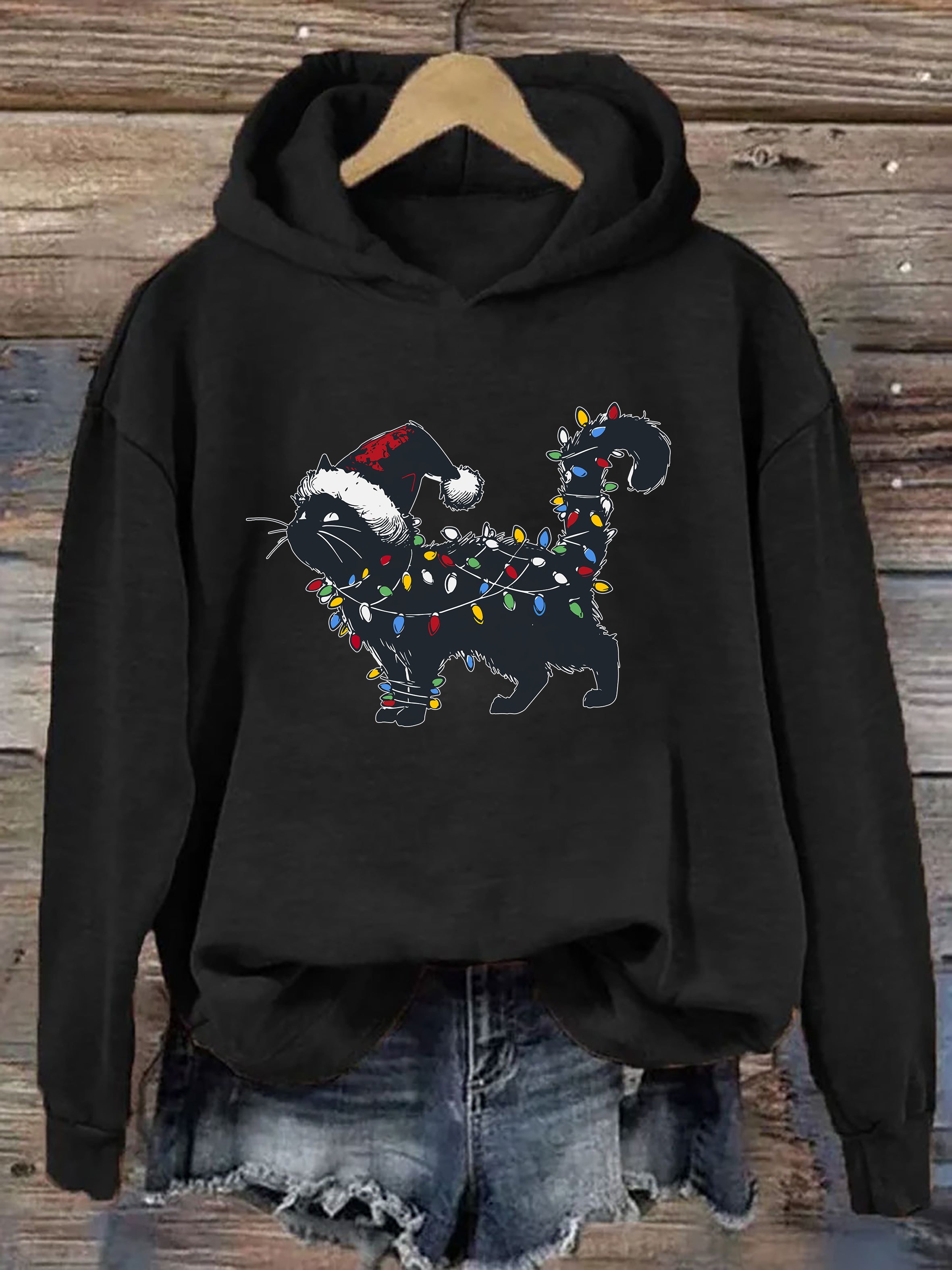 Cute Cat Christmas Hoodie