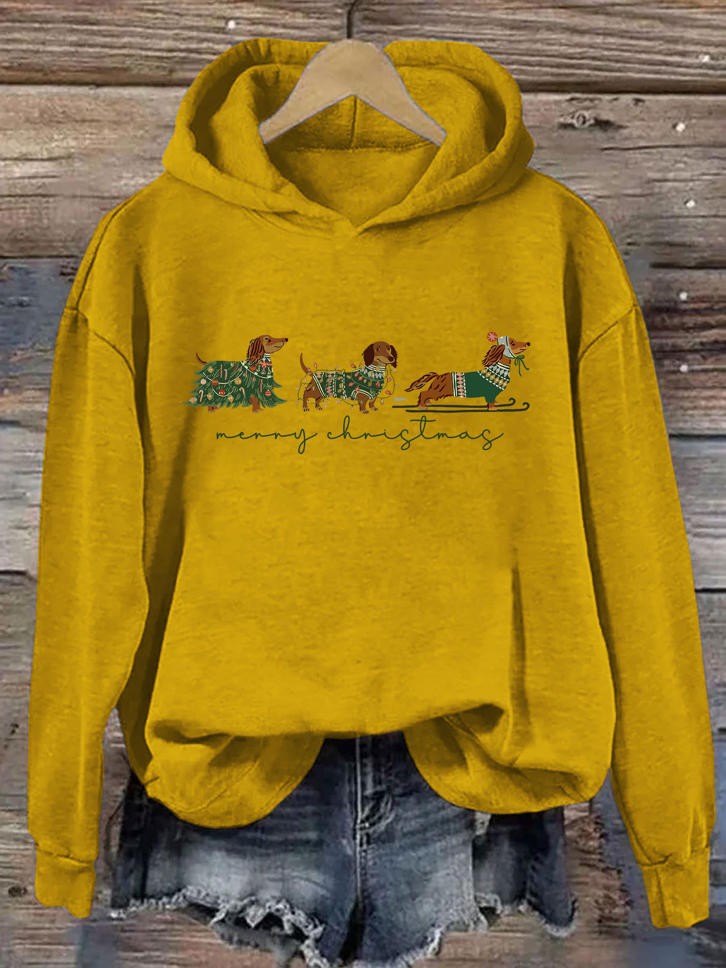 Christmas Dachshund Dog Hoodie