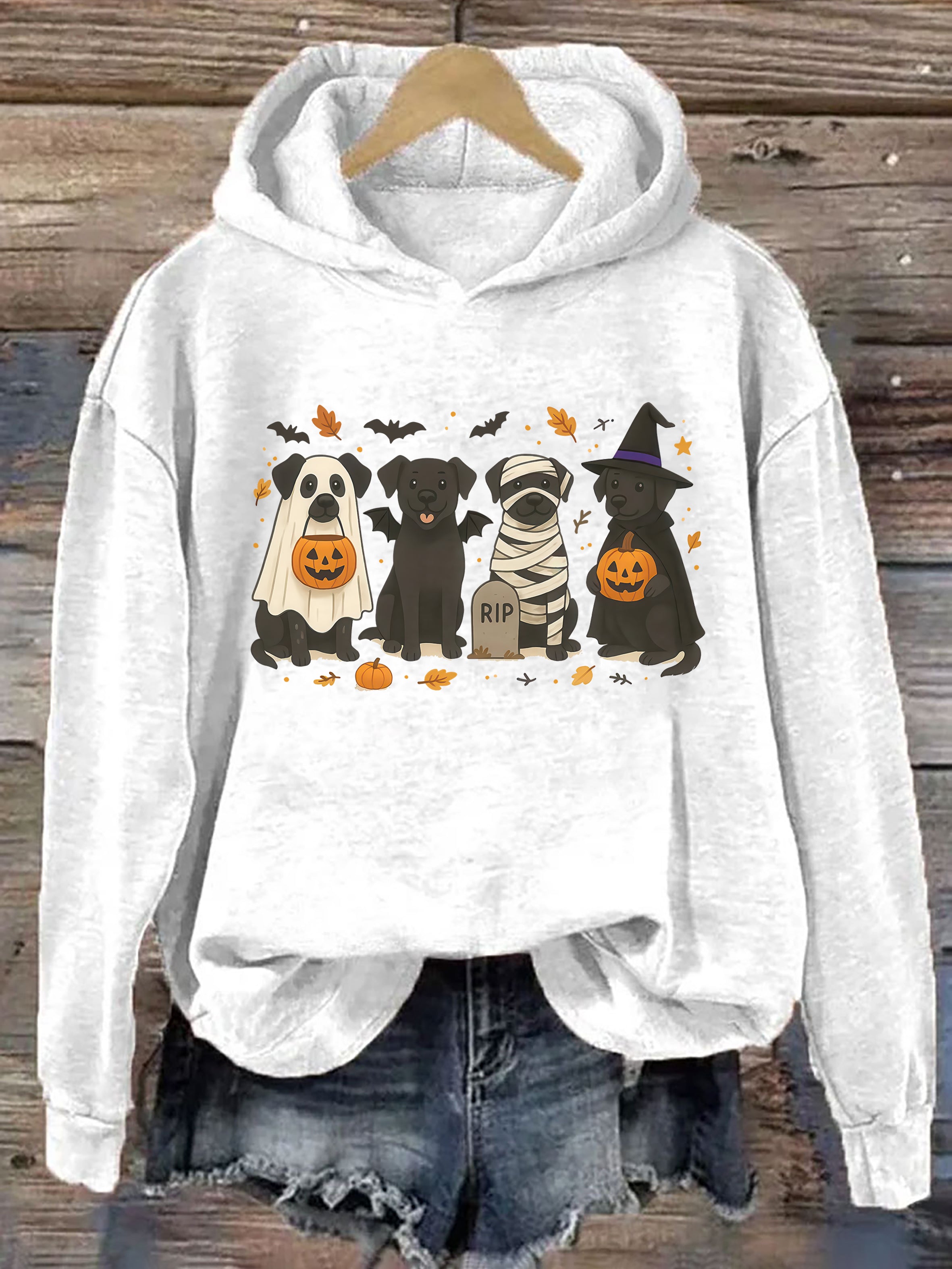 Halloween Black Lab Hoodie