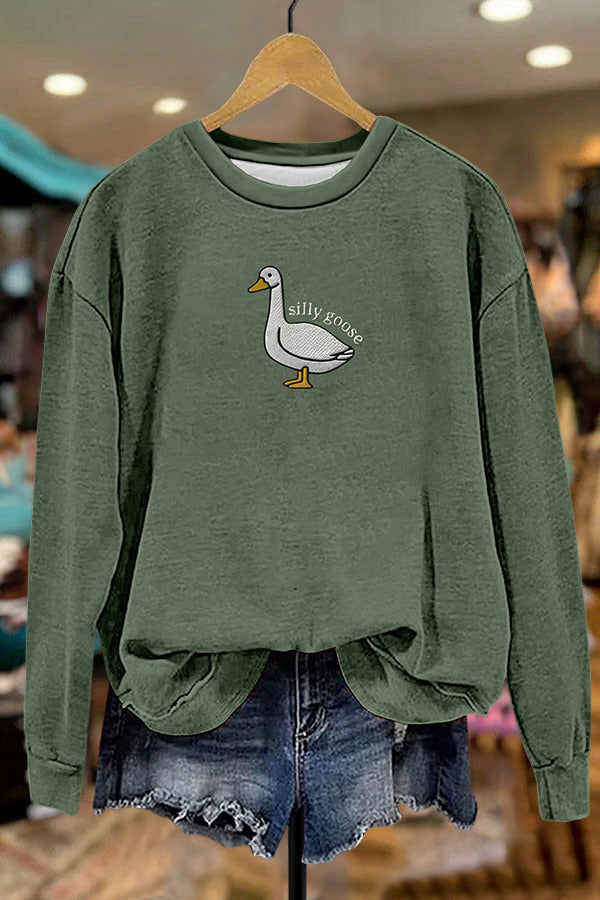 Funny Silly Goose Sweatshirt