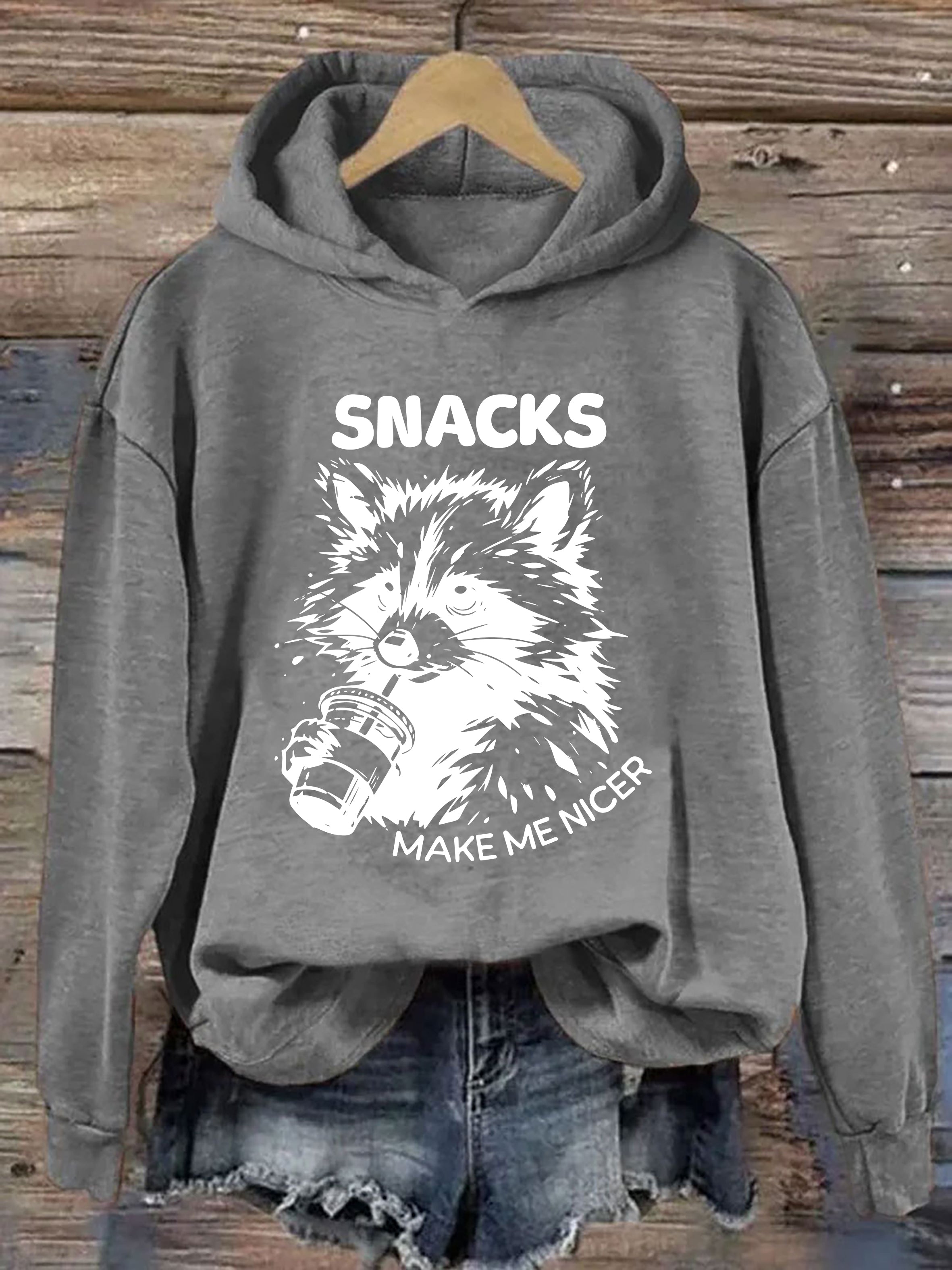 Snacks Make Me Nice Hoodie