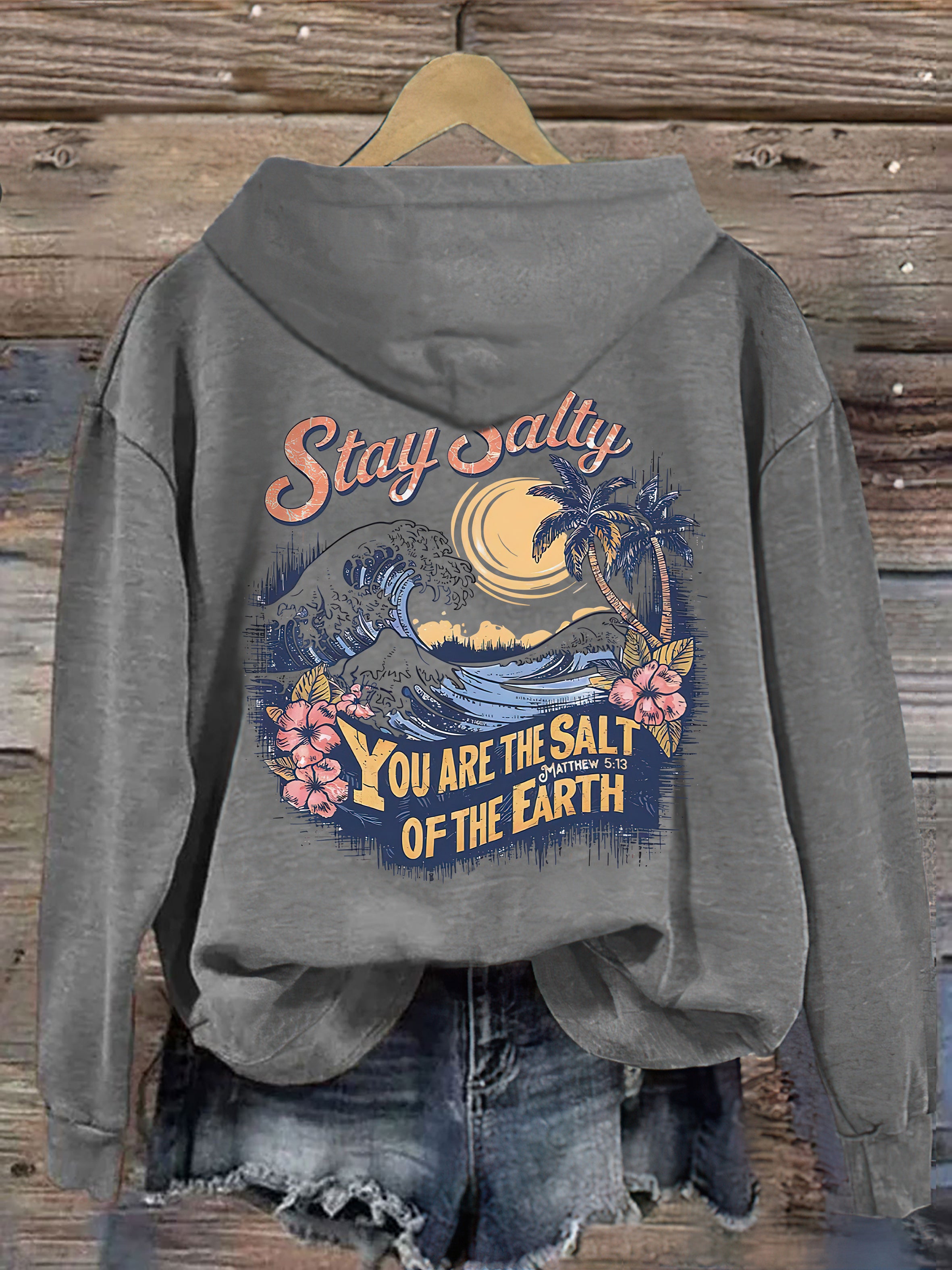 Salty Retro Christian Hoodie
