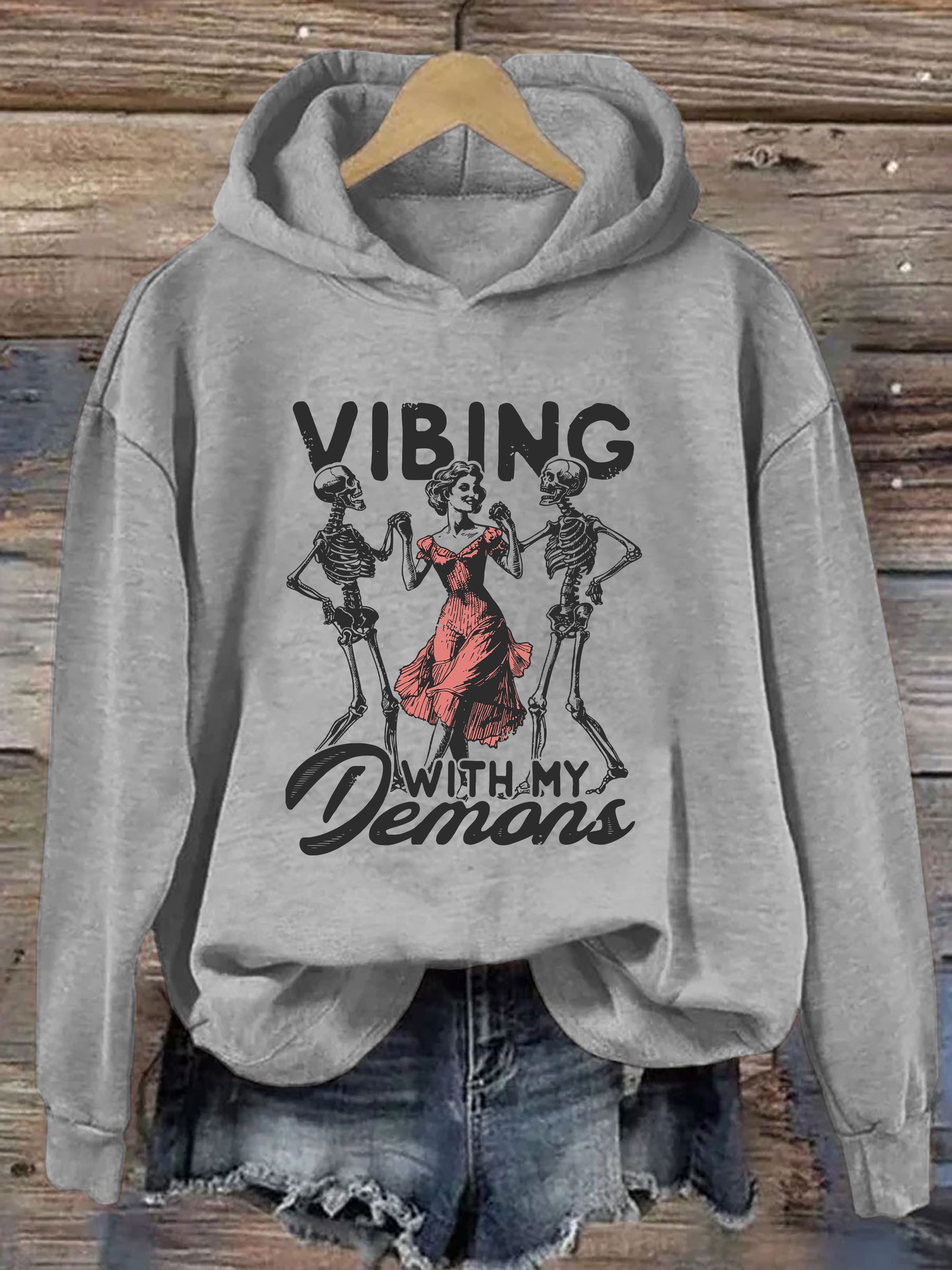 Vibing With My Demons Hoodie