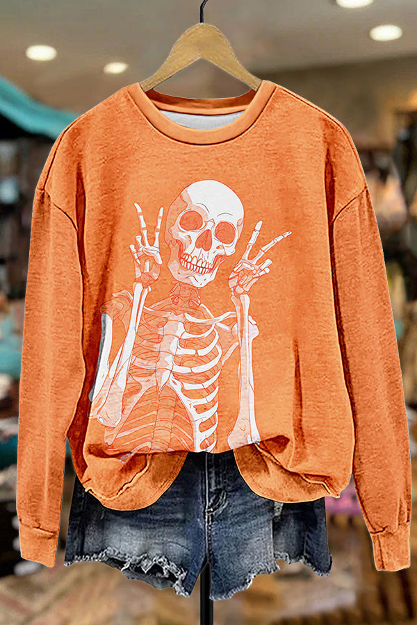 Halloween Cute Skull Sweatshirt