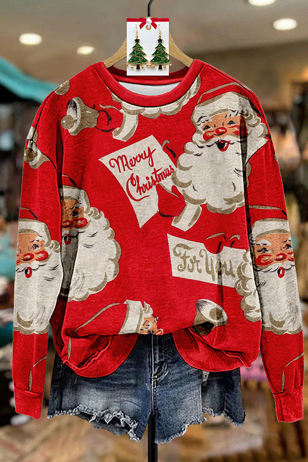 Vintage Christmas Santa Claus Sweatshirt