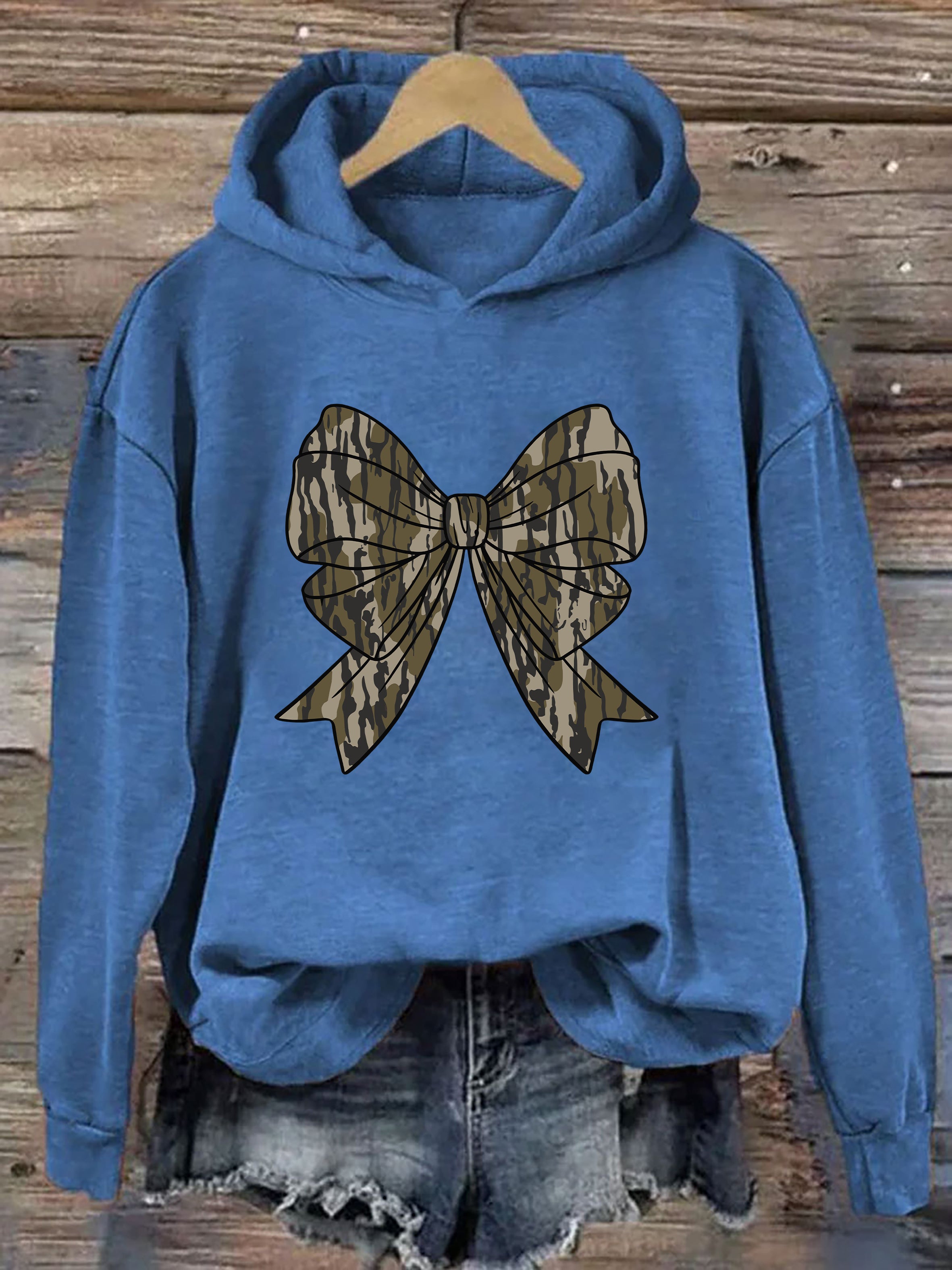 Camo Bow Hoodie