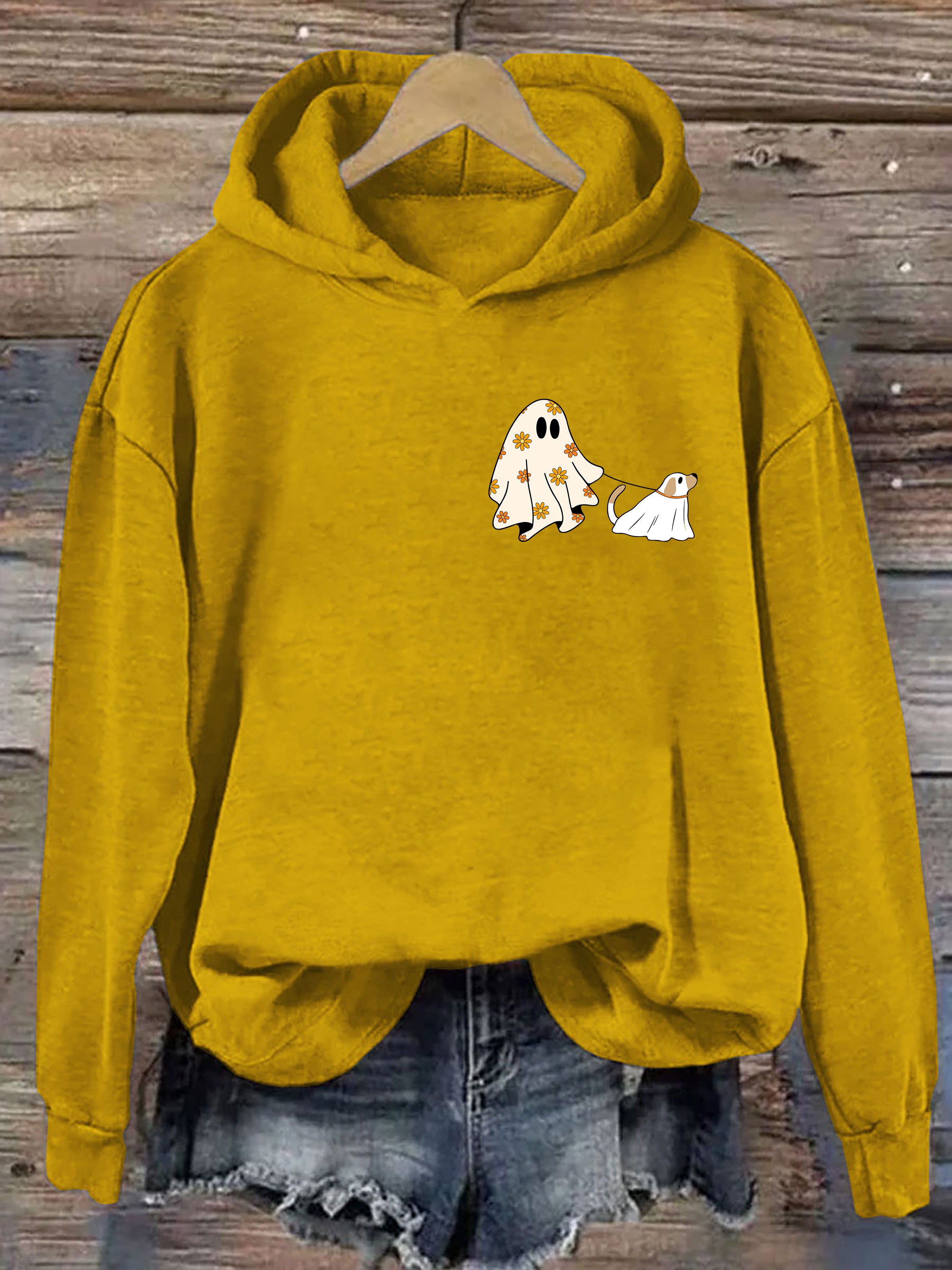 Сute Ghost Dog Halloween Hoodie